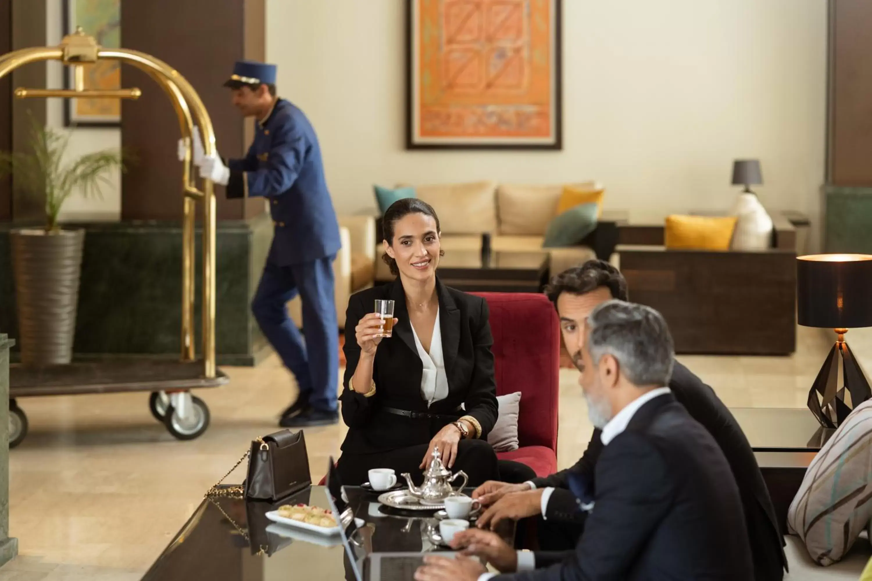 Lobby or reception in Terminus City Center Oujda Lobby or reception in Terminus City Center Oujda