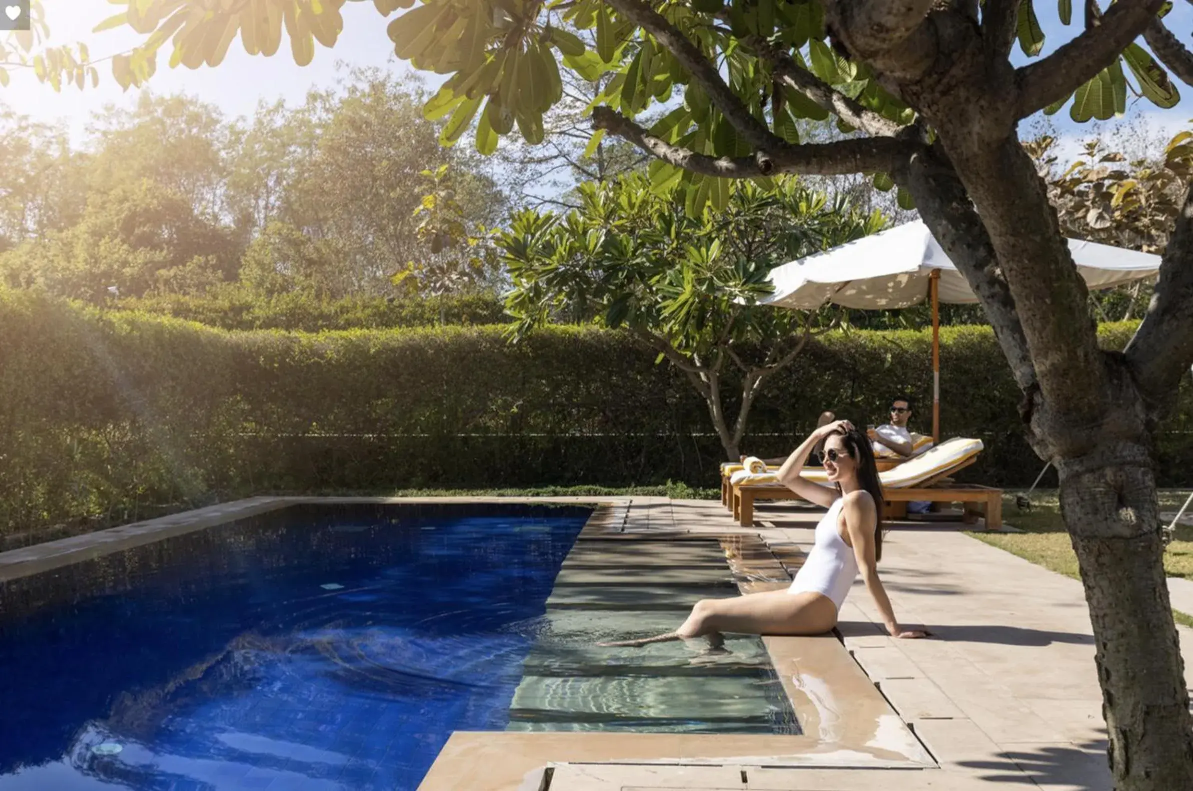 Patio, Swimming Pool in The Oberoi Rajvilas Jaipur