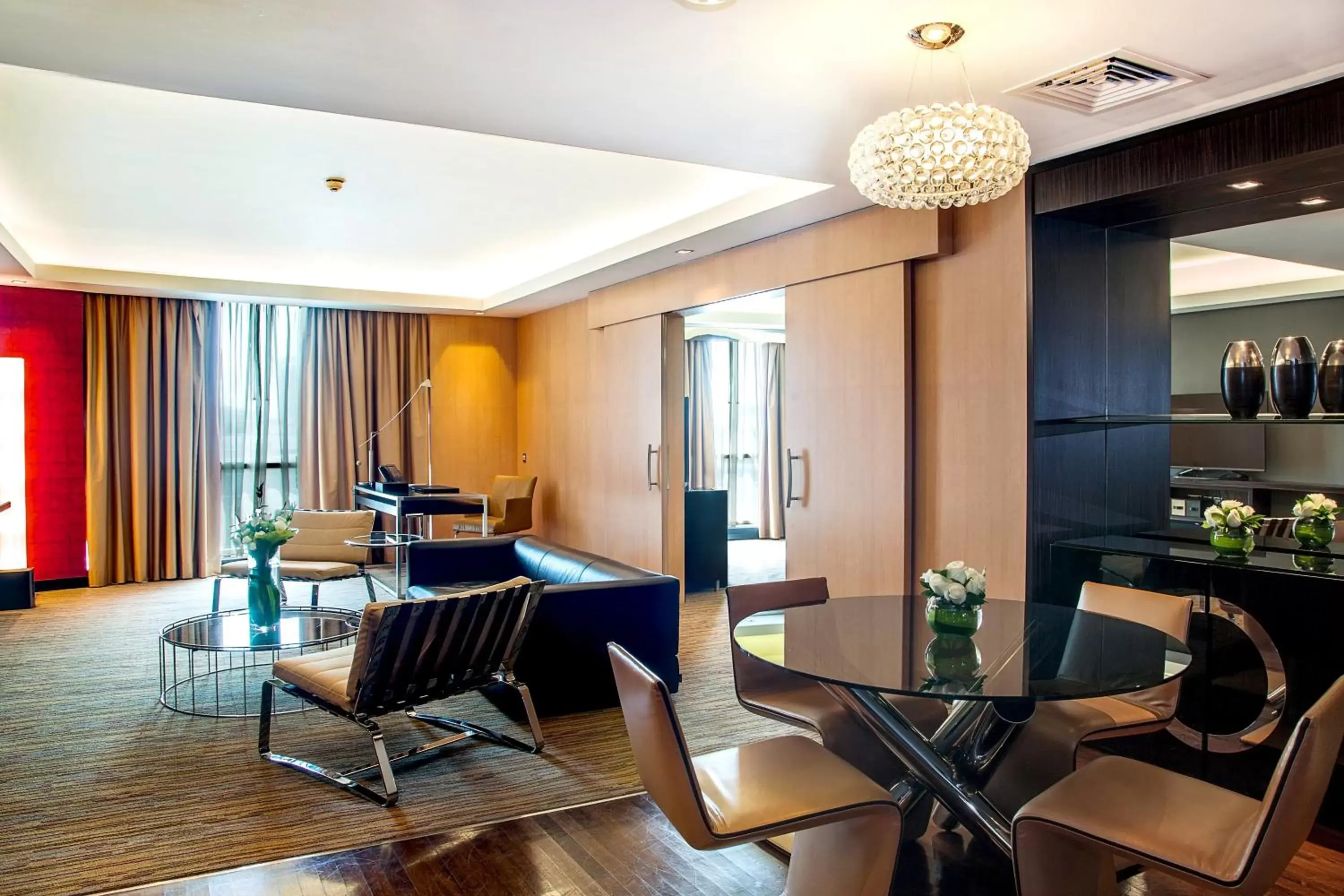 Living room, Dining Area in Radisson Blu Hotel, Dubai Media City