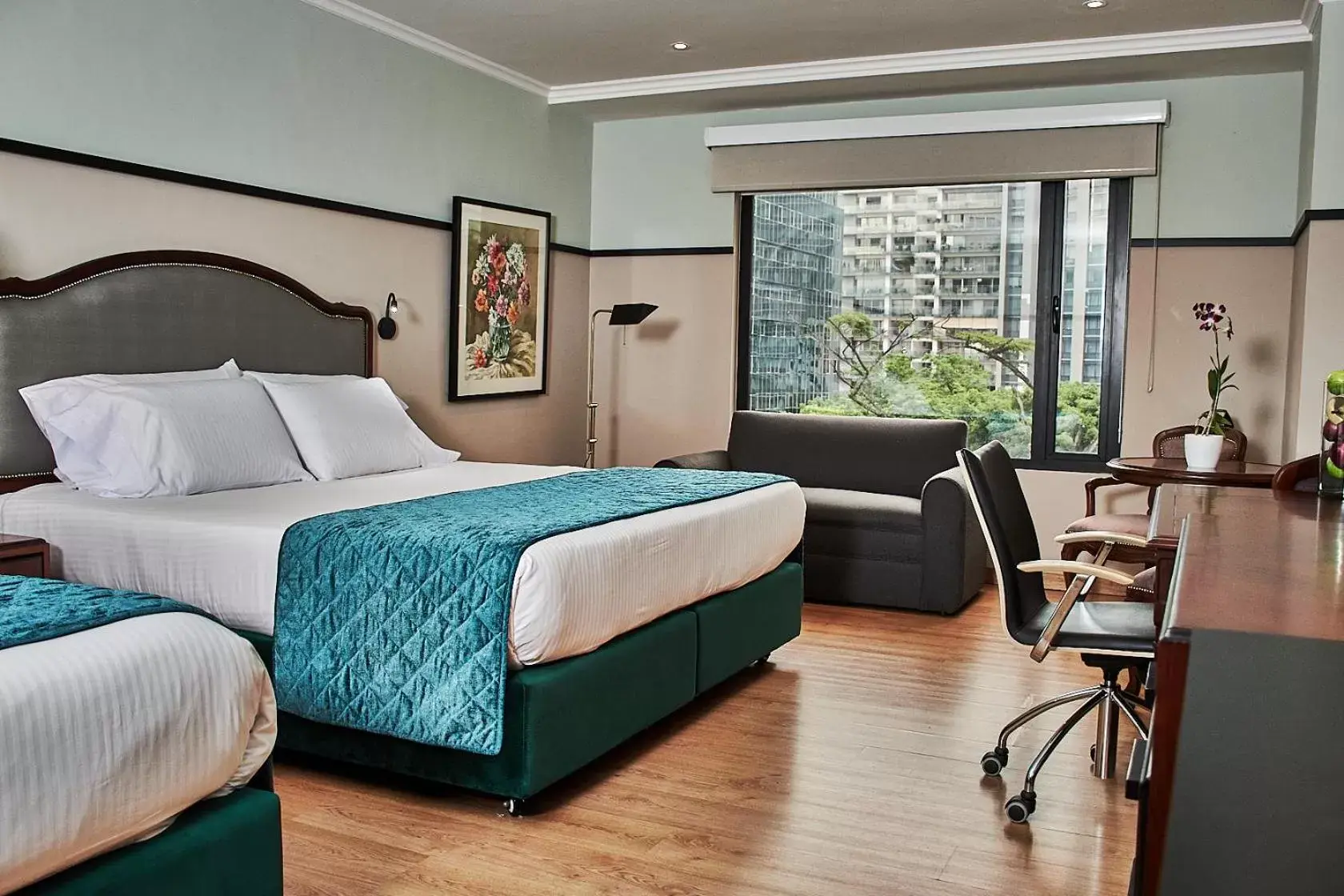 Bed in Hotel Poblado Plaza