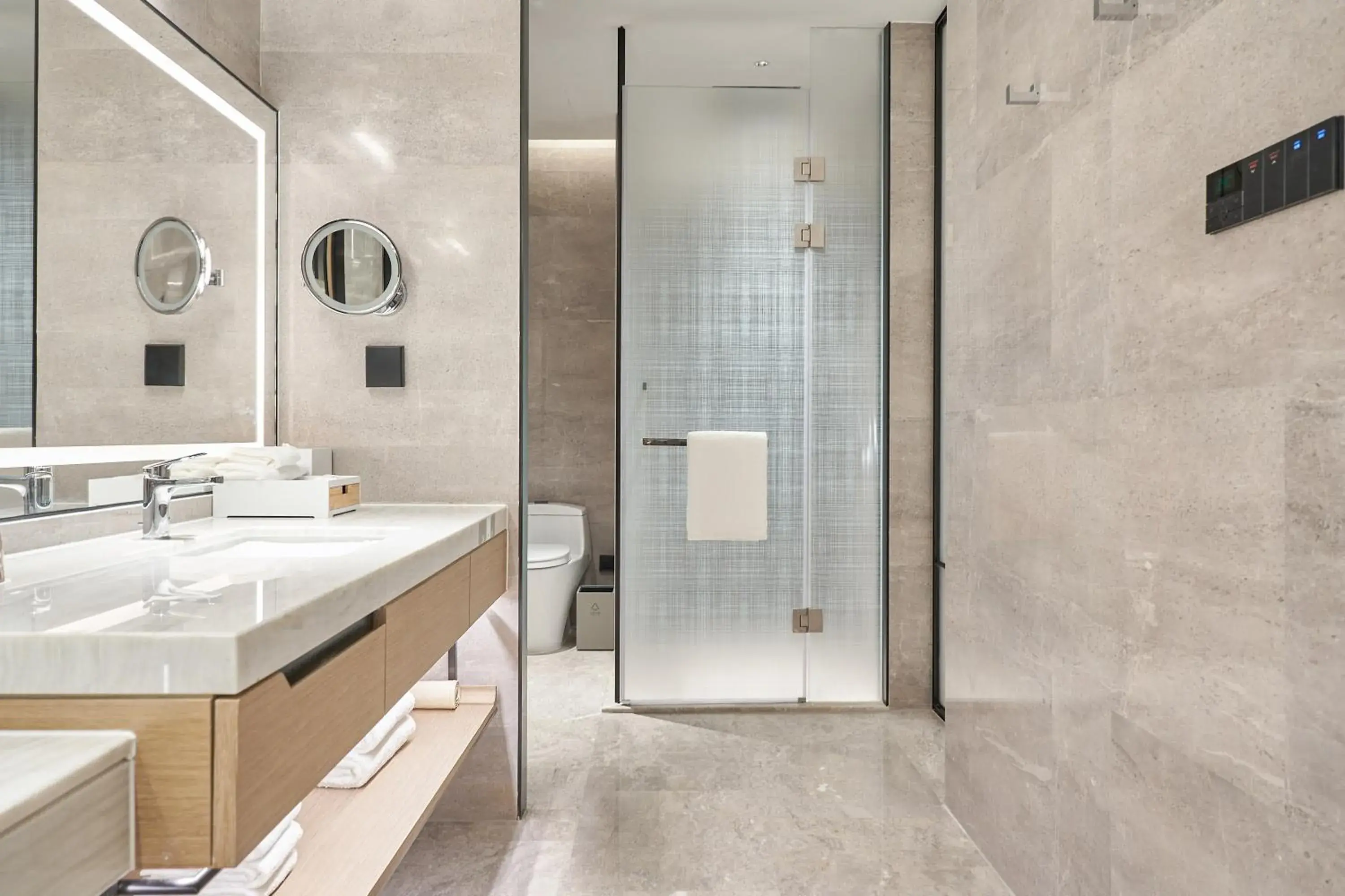 Bathroom in Changzhou Marriott Hotel Jintan