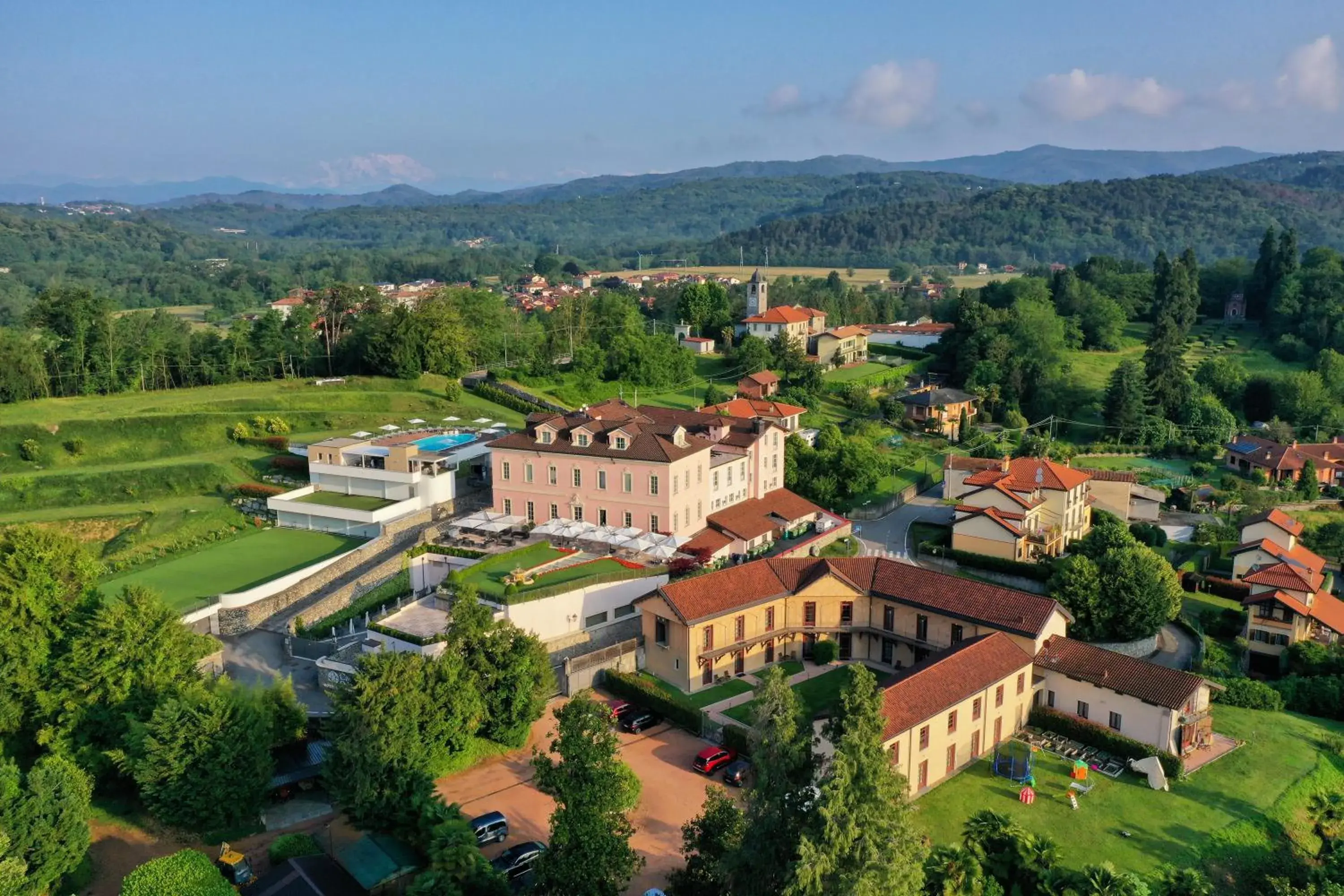 Property building, Bird's-eye View in Castello Dal Pozzo Hotel