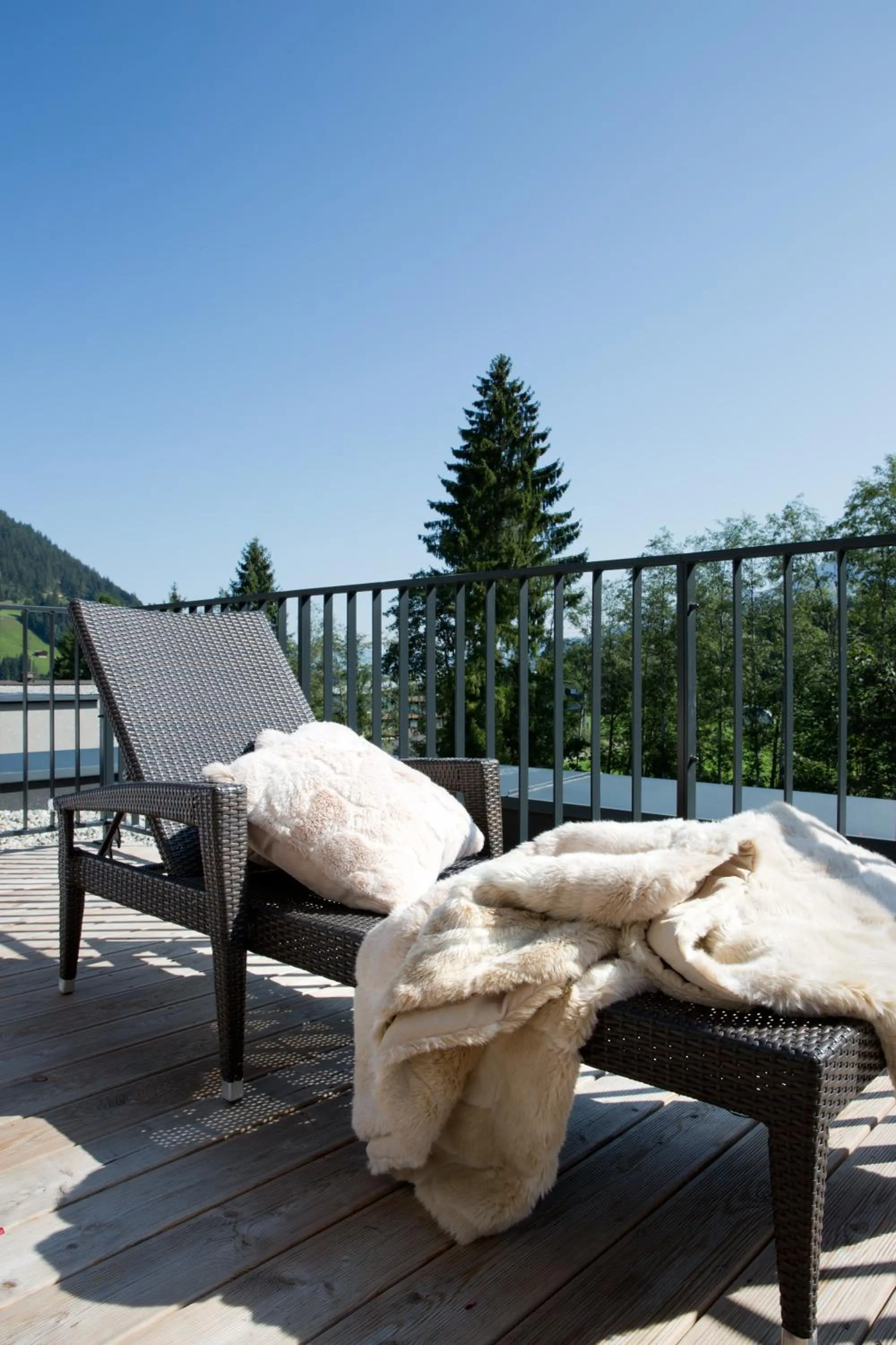 Balcony/Terrace in Geniesserhotel Minglers Sportalm 4 Sterne Superior