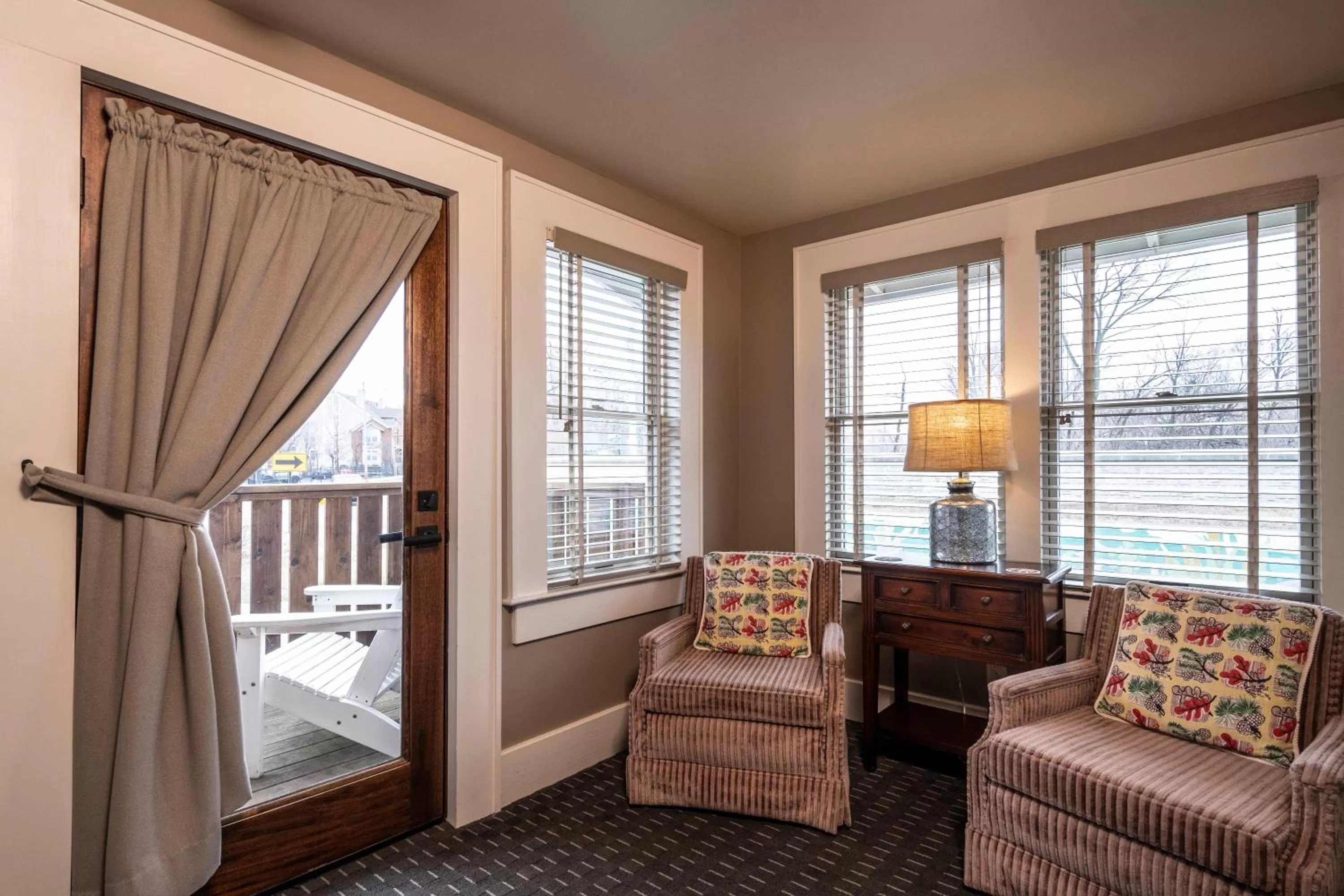 Seating area in Hotel Broad Ripple