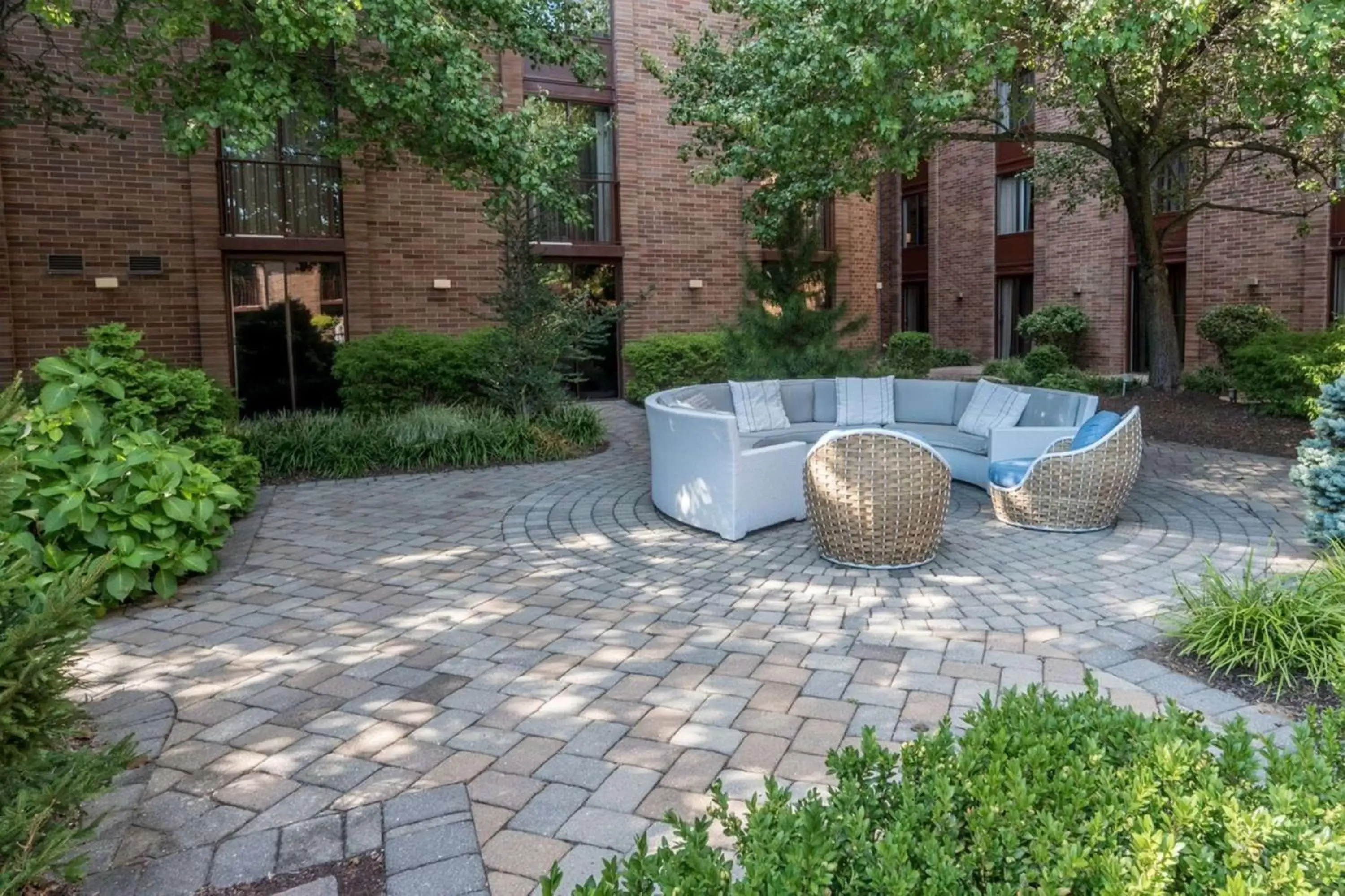 Pool view in Hampton Inn Parsippany Pool view in Hampton Inn Parsippany
