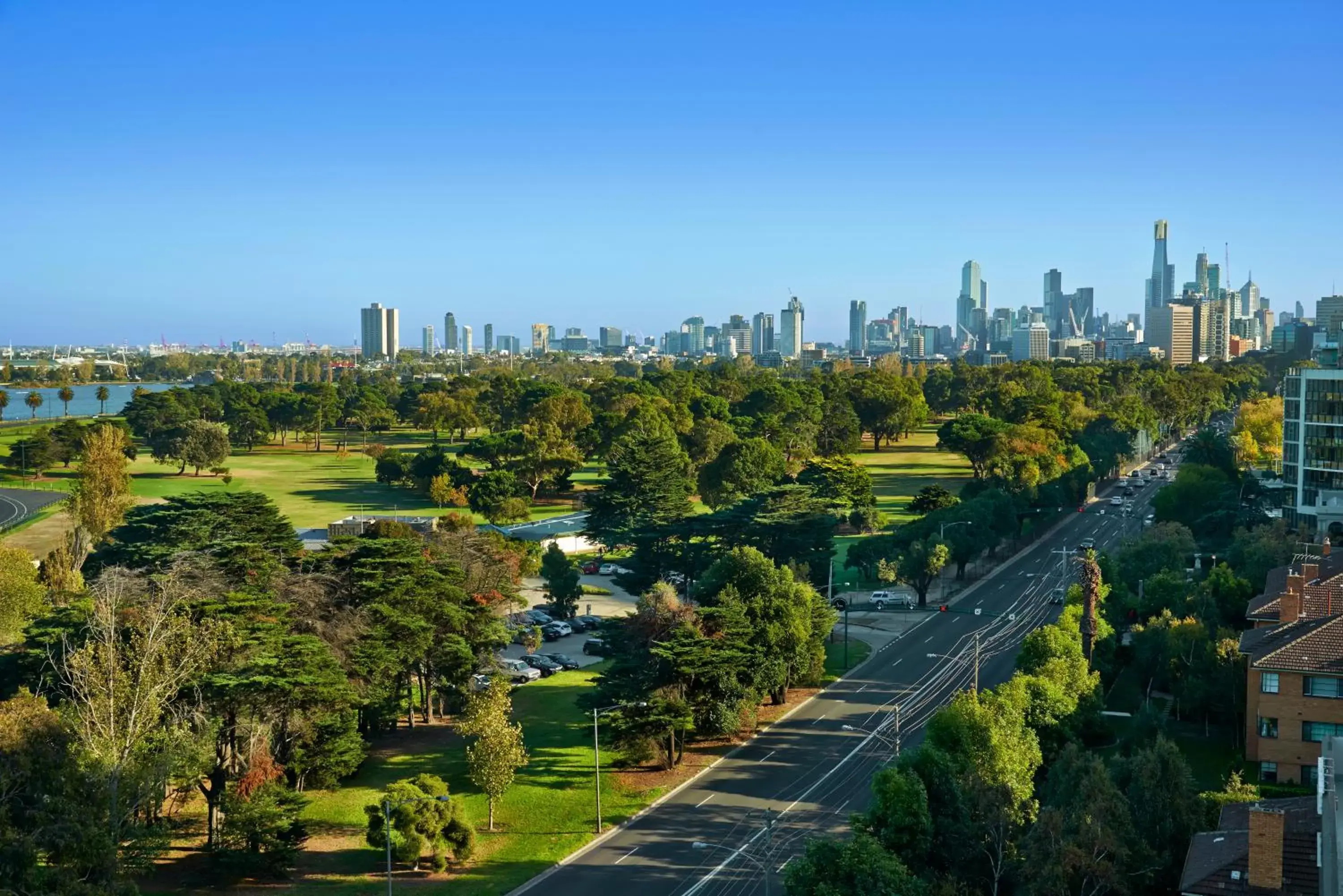 City view in Mercure Melbourne Albert Park