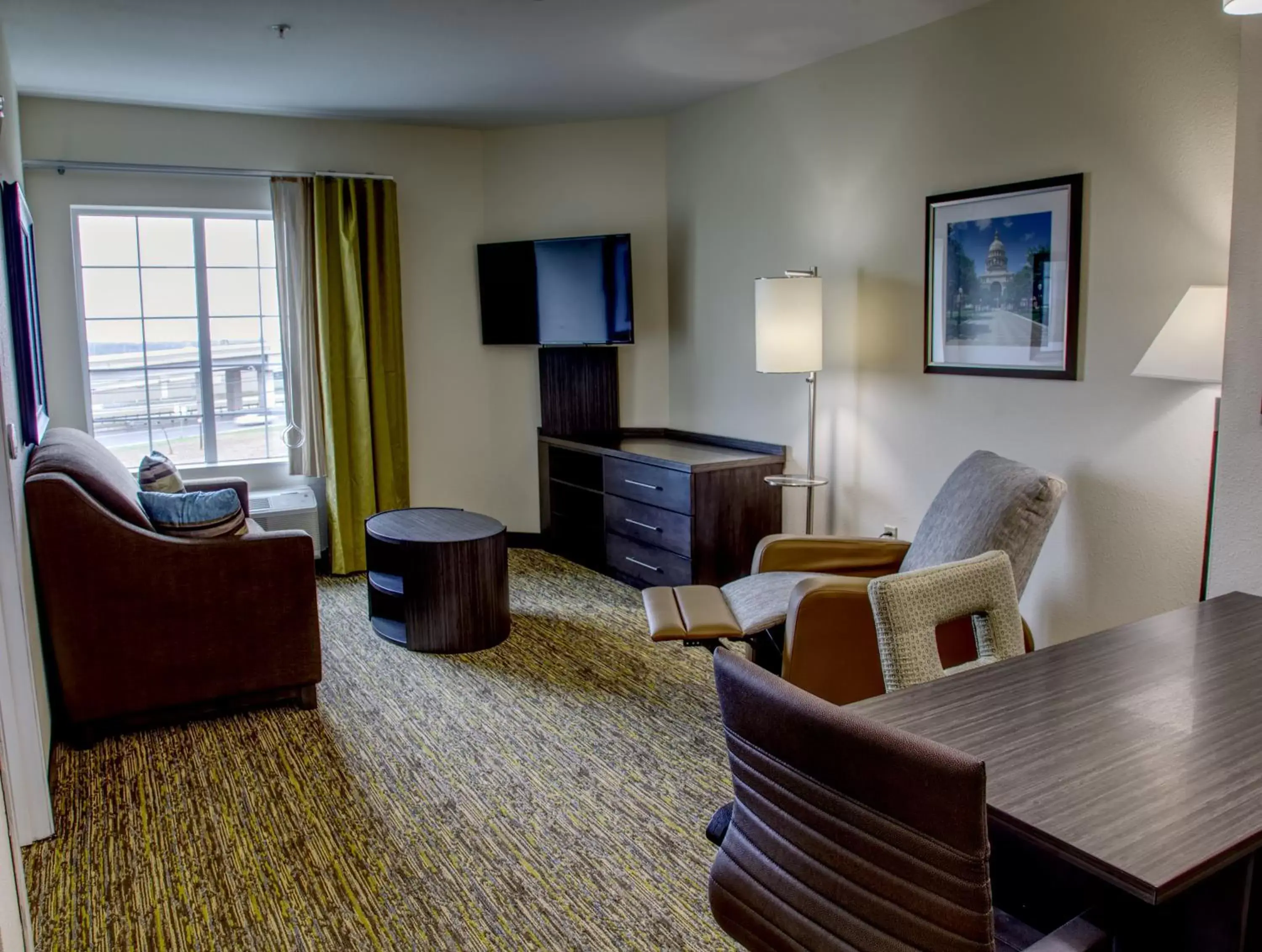 Bedroom, Seating Area in Candlewood Suites - Austin North, an IHG Hotel