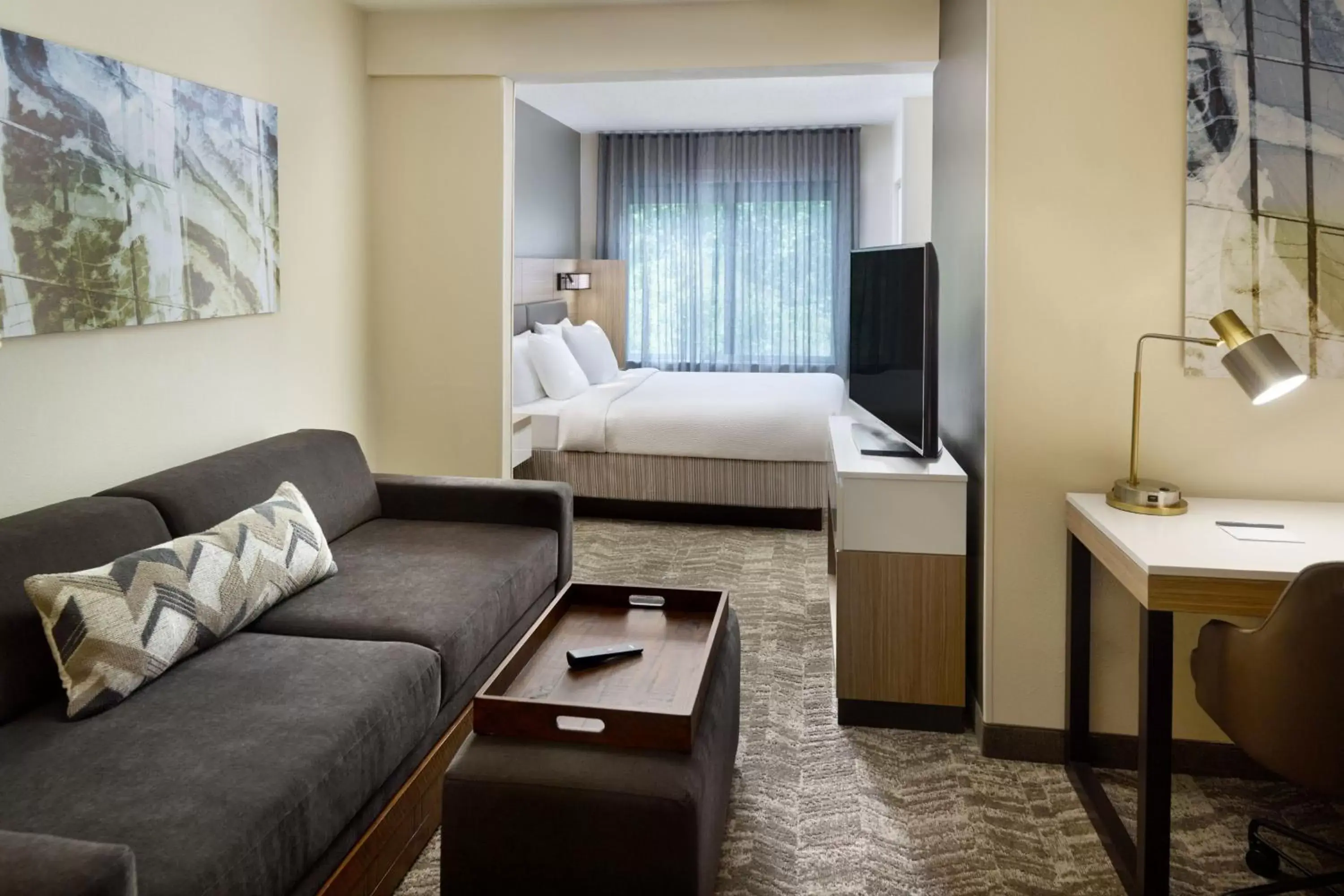 Living room, Seating Area in SpringHill Suites Charlotte University Research Park