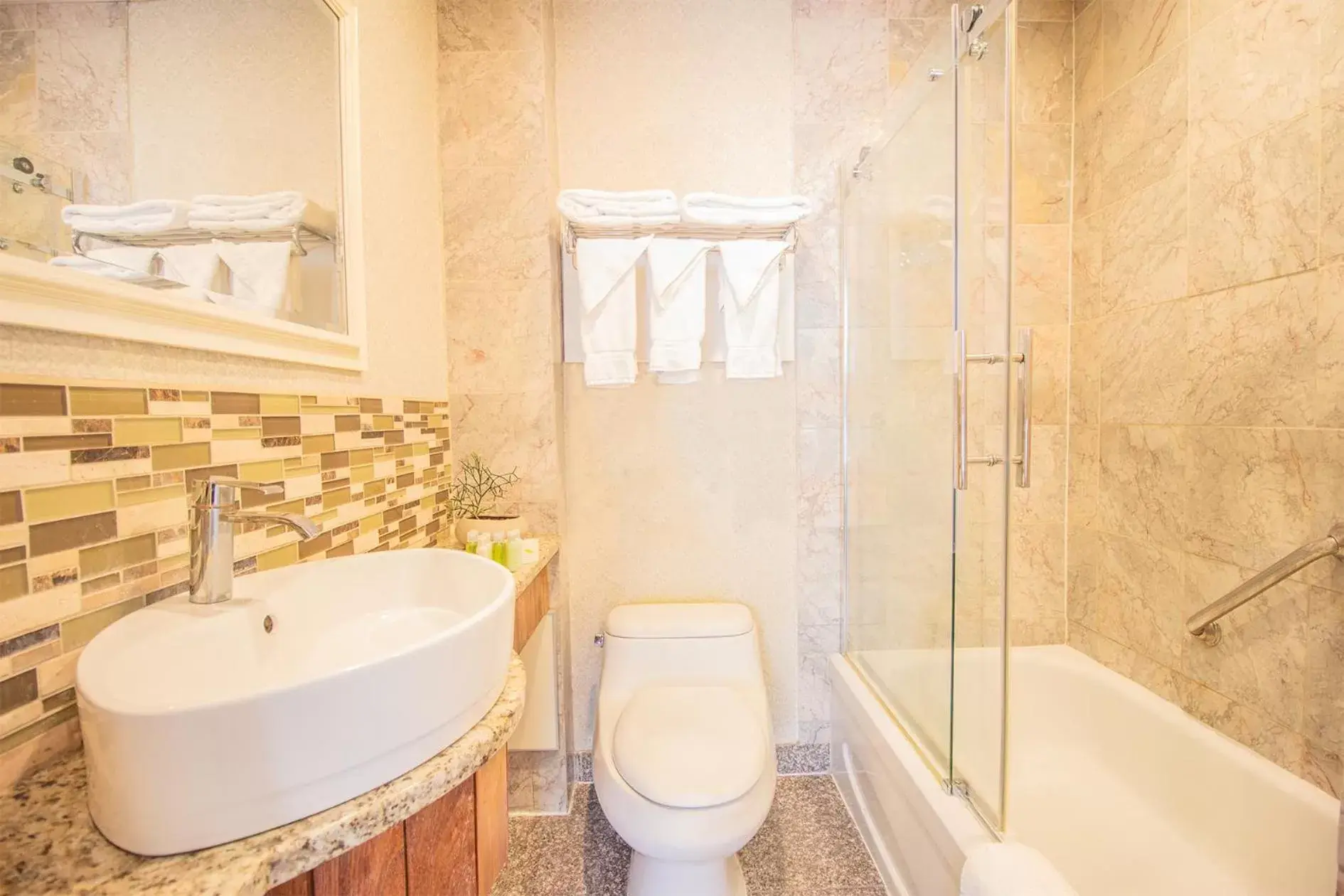 Shower, Bathroom in Parc Suites Hotel