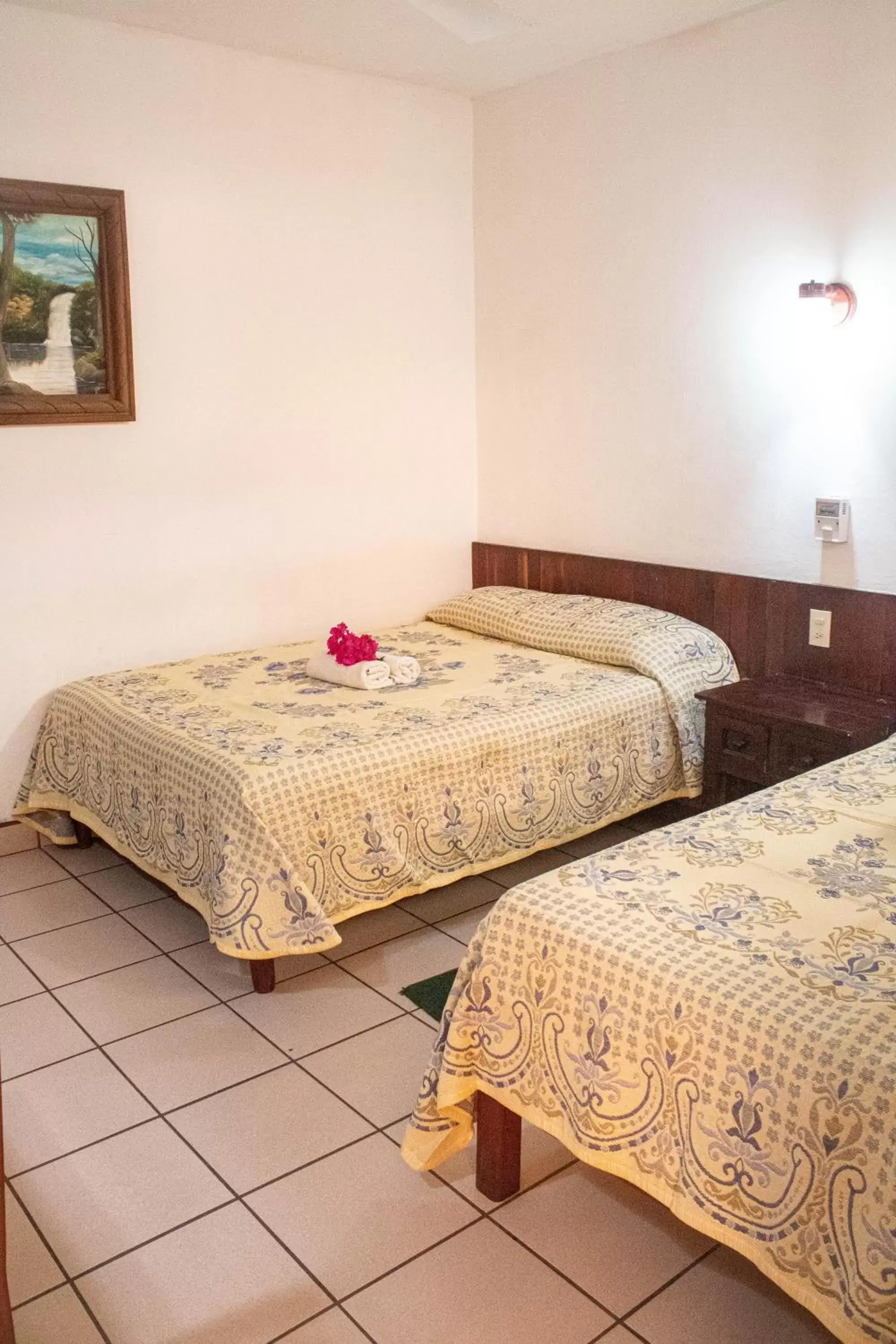 Bed in Hotel San Juan