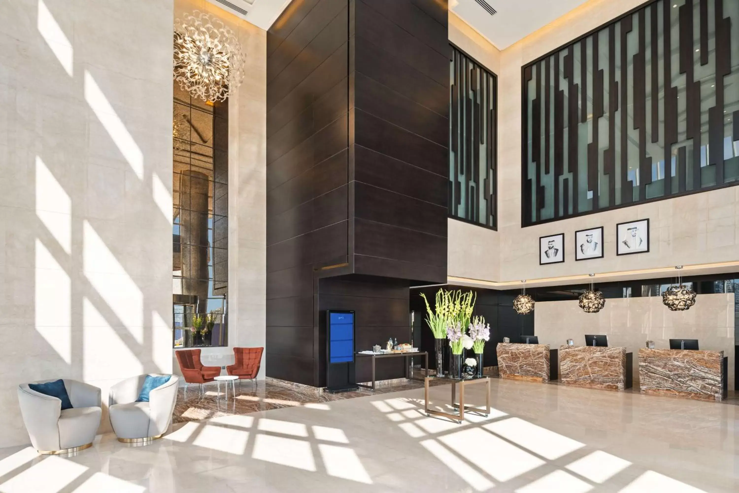 Lobby or reception in Radisson Blu Hotel, Dubai Canal View