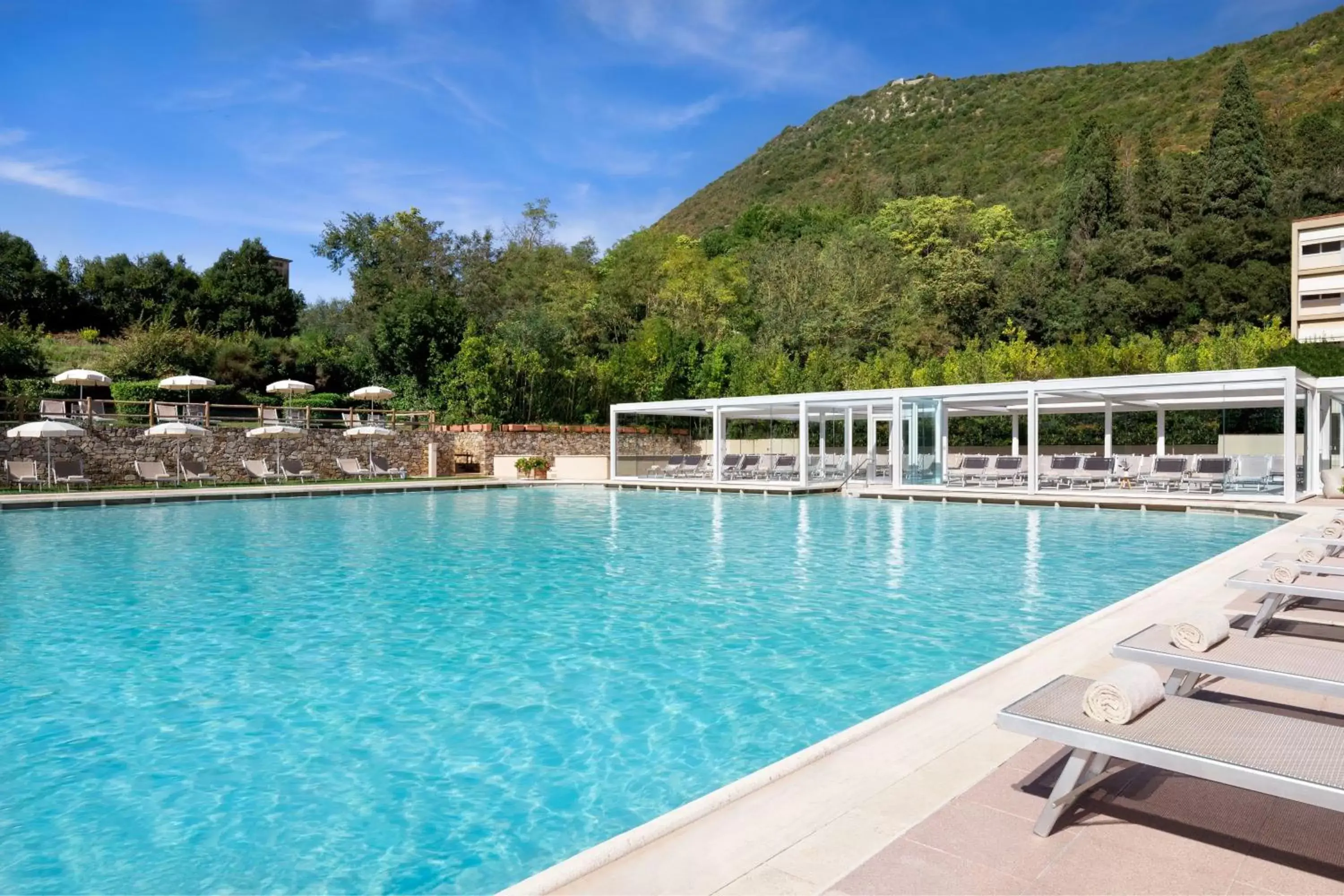Swimming Pool in Grotta Giusti Thermal Spa Resort Tuscany, Autograph Collection