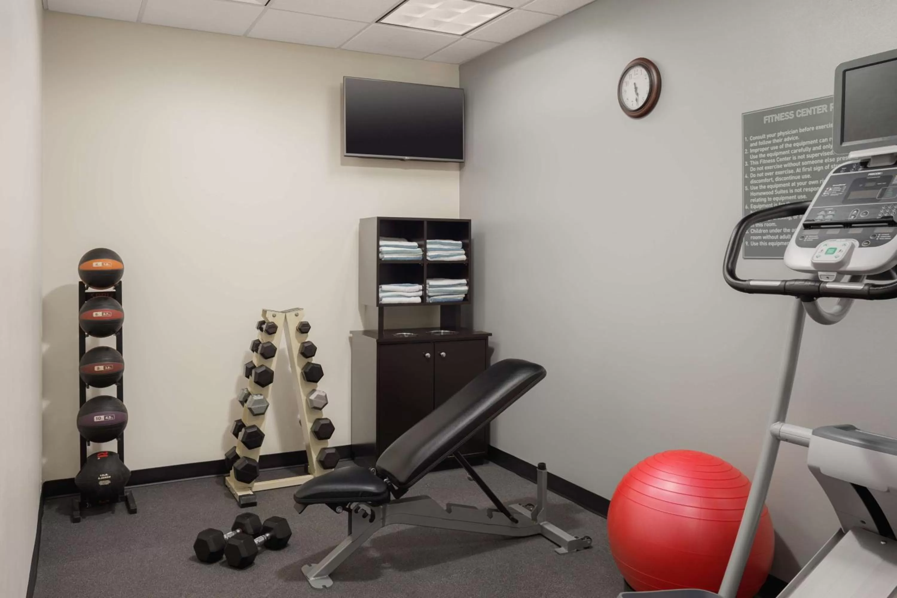 Fitness centre/facilities in Homewood Suites by Hilton Knoxville West at Turkey Creek