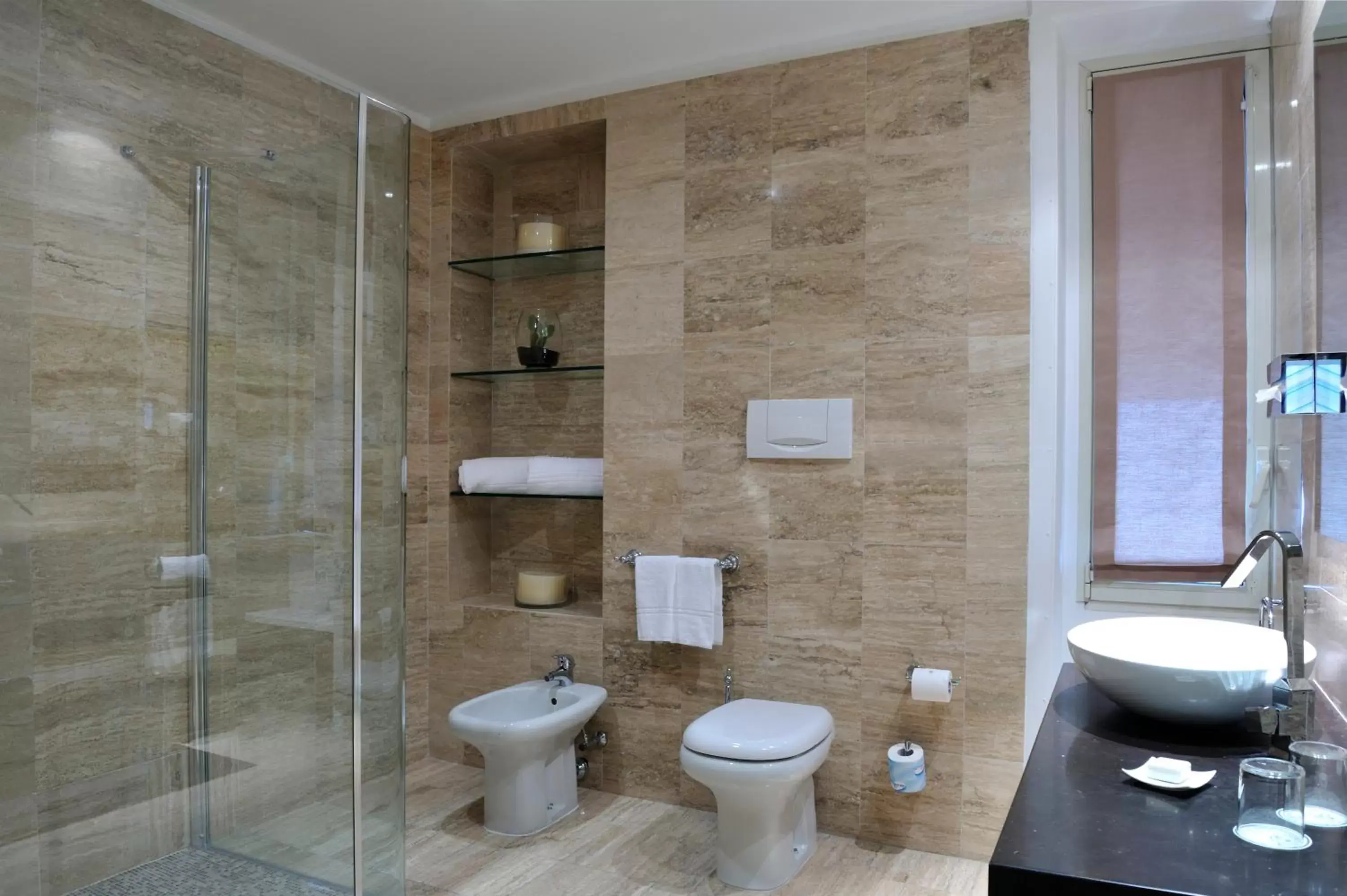Shower, Bathroom in Hotel Principe Di Villafranca