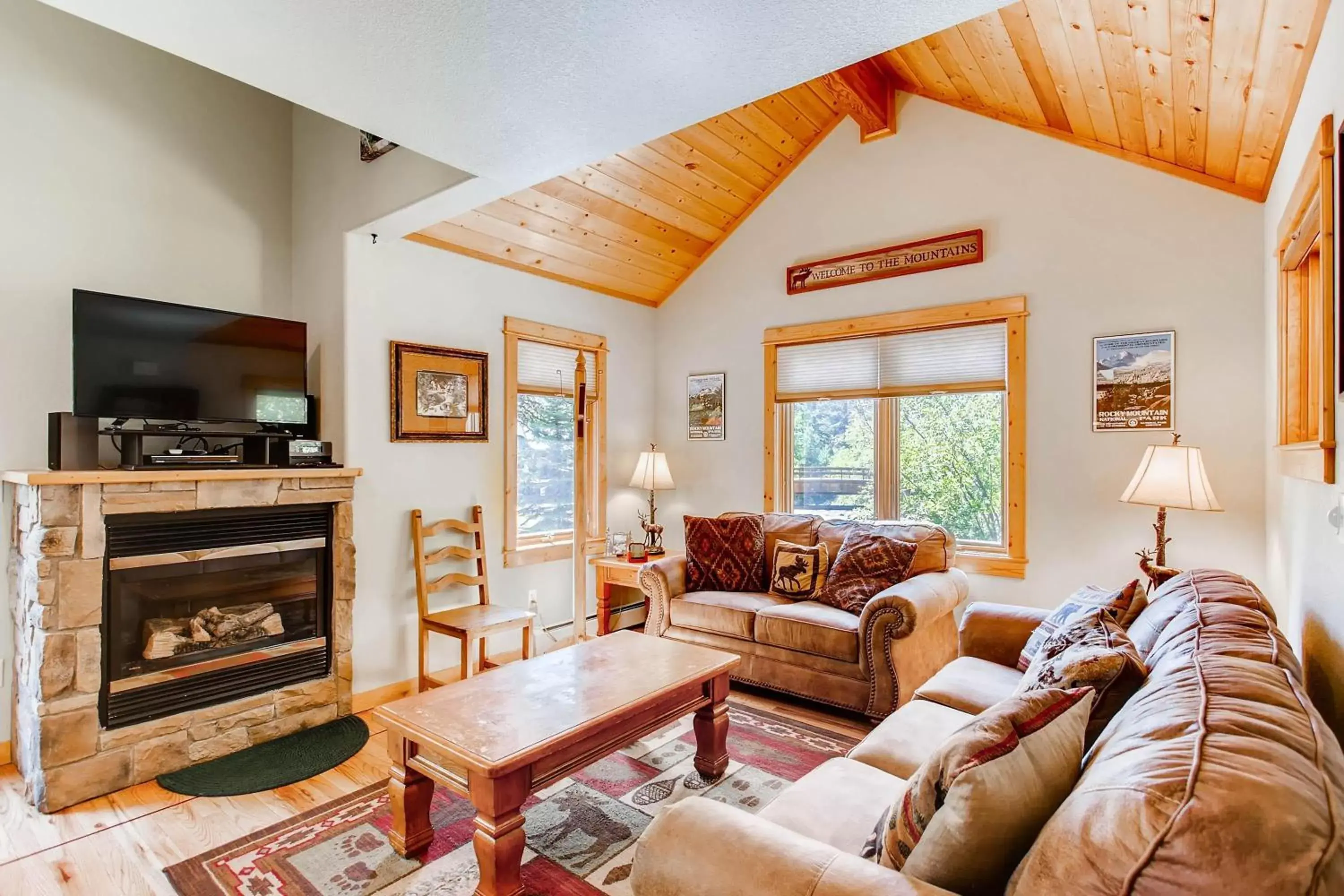 Seating Area in Estes Park Condos