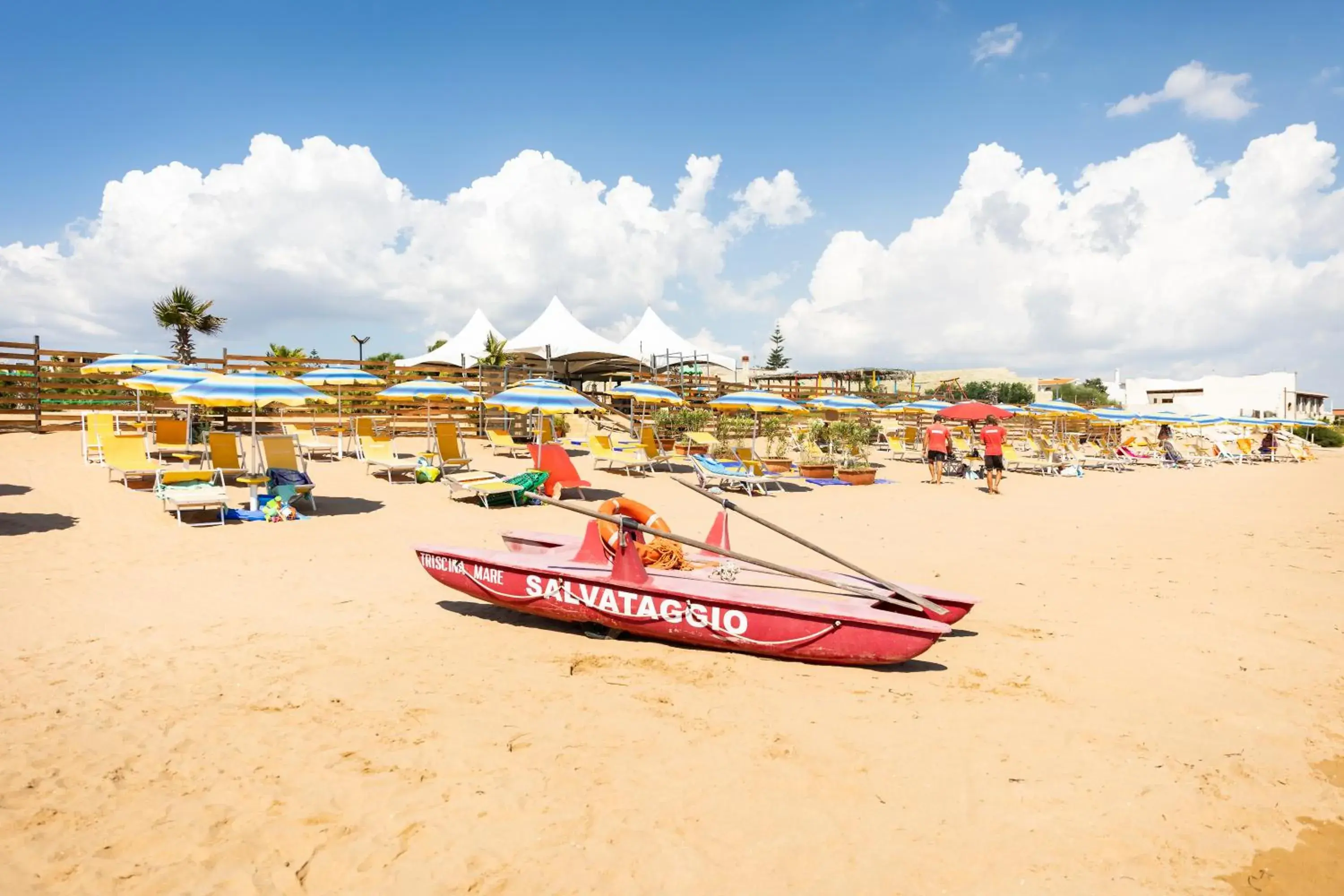 Beach in Triscinamare Hotel Residence