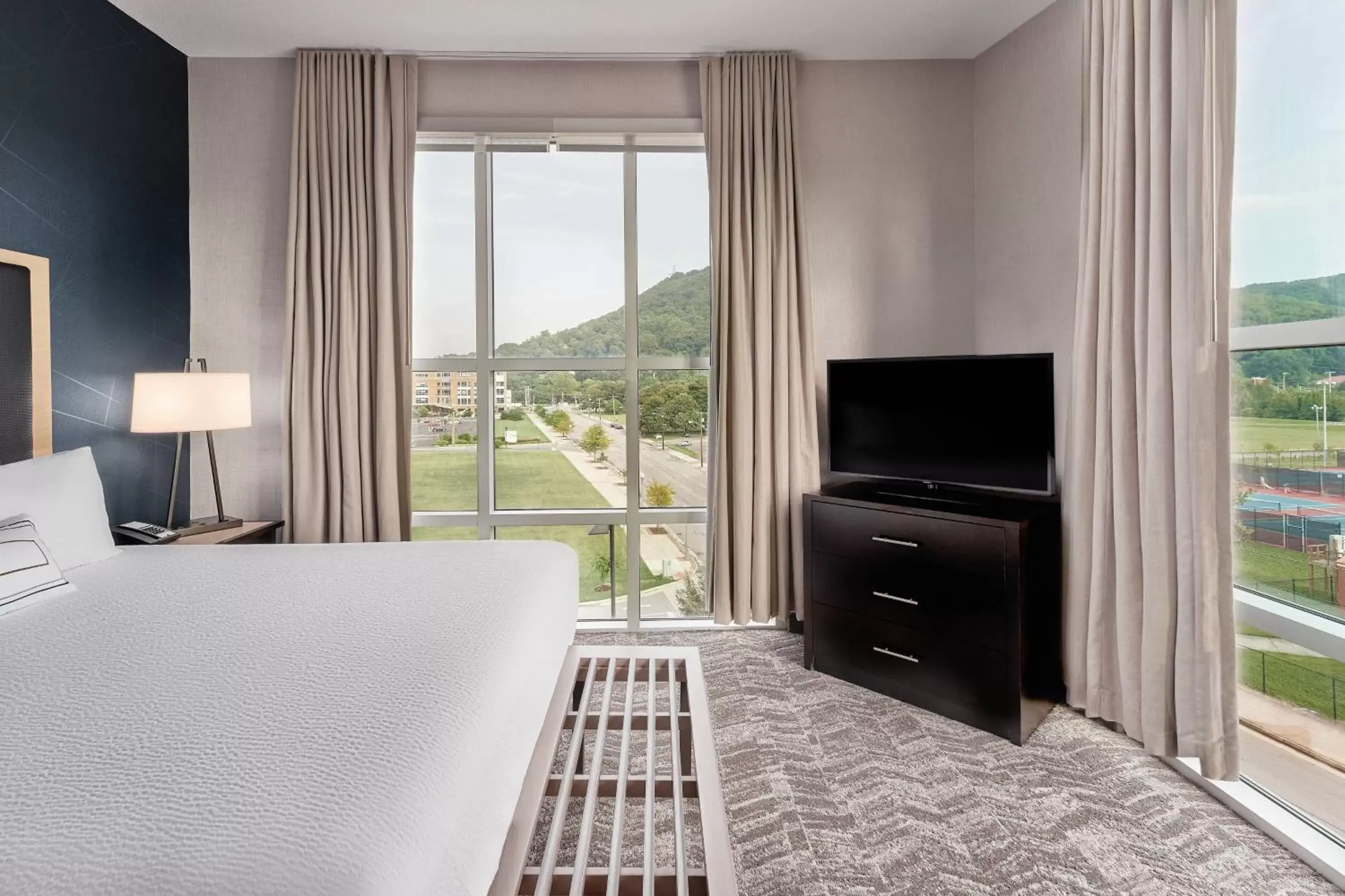 Bedroom, TV/Entertainment Center in SpringHill Suites by Marriott Roanoke