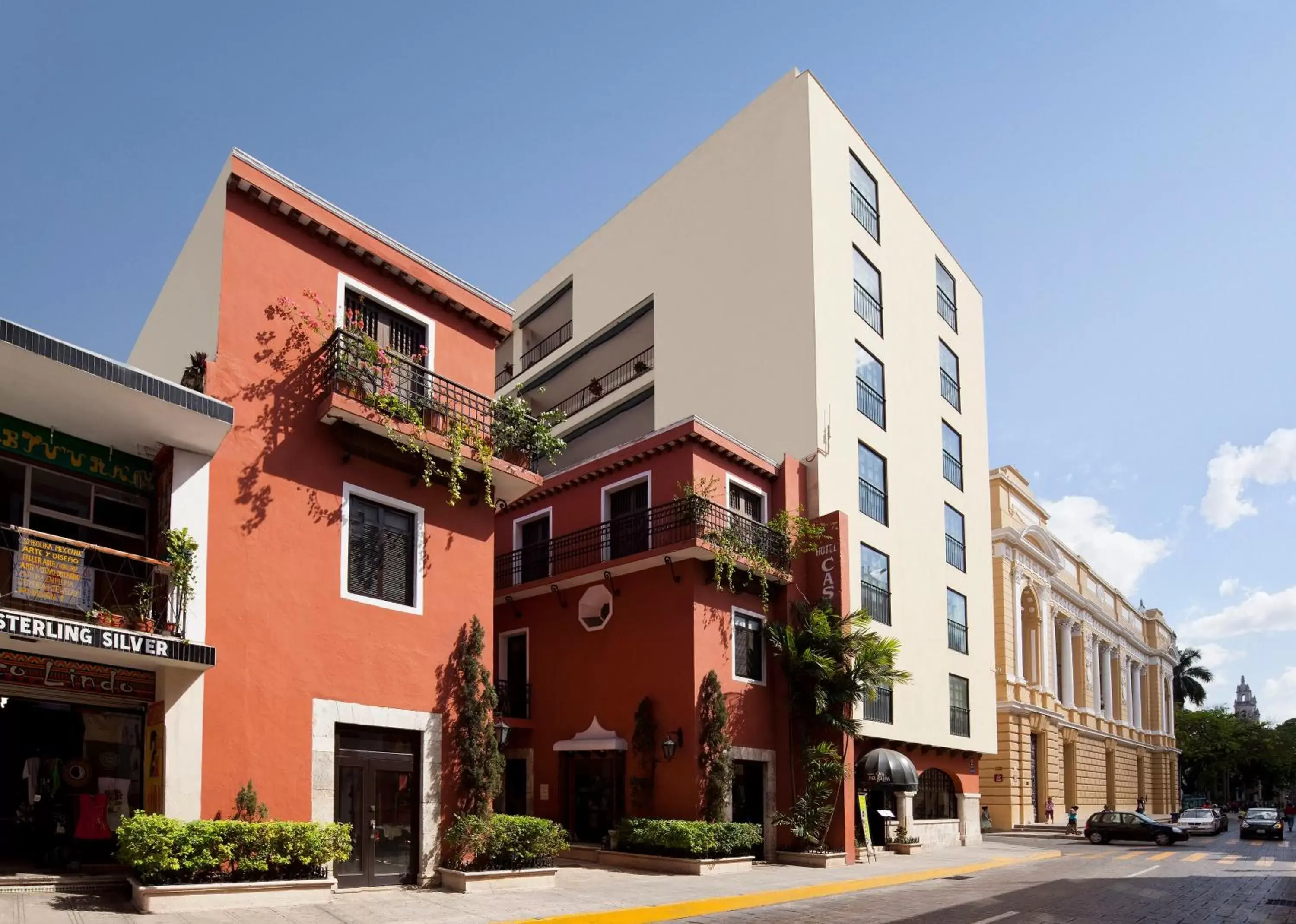 Facade/entrance in Casa del Balam Merida Facade/entrance in Casa del Balam Merida