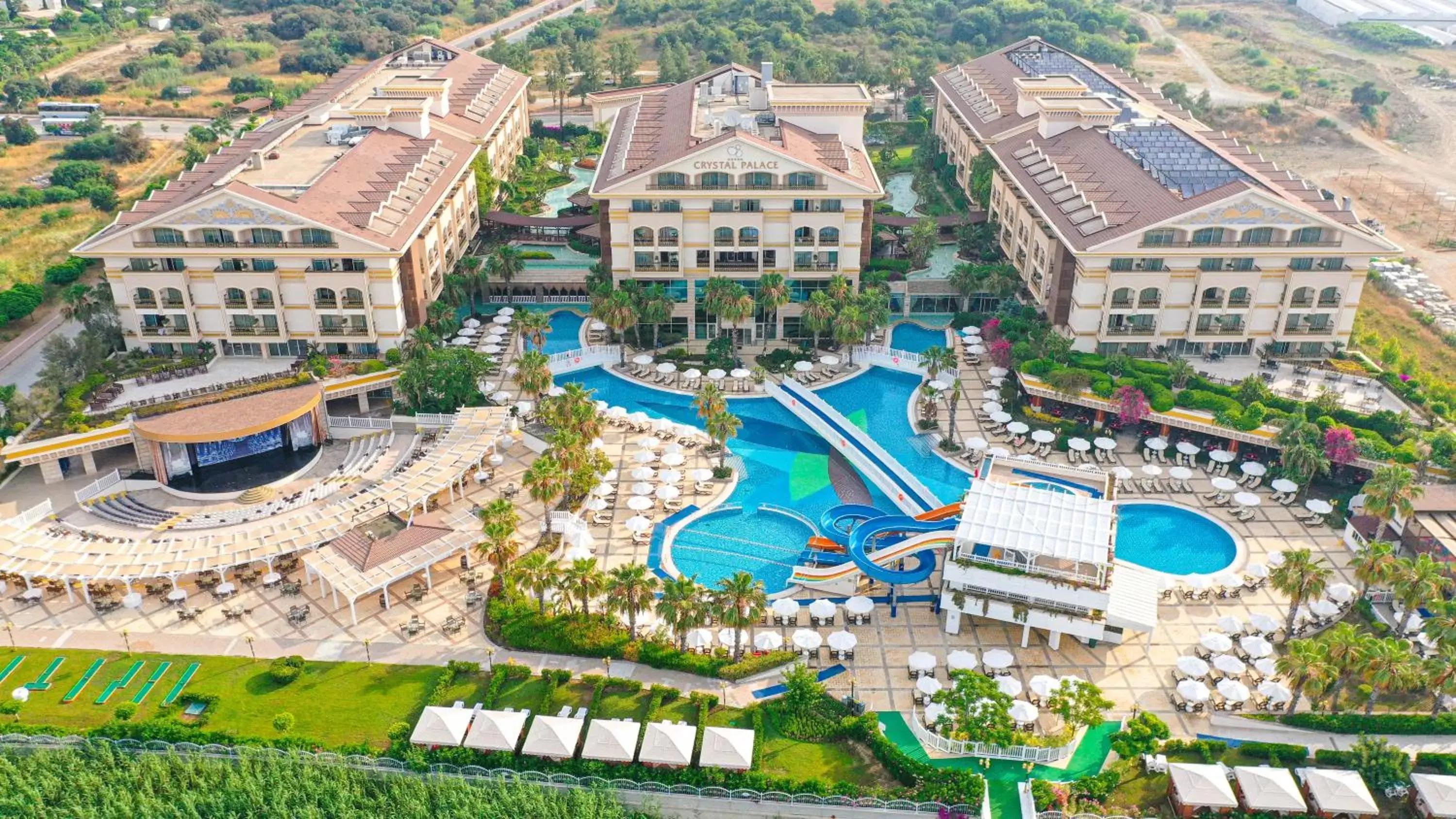 Property building, Bird's-eye View in Crystal Palace Luxury Resort & Spa - Ultimate All Inclusive