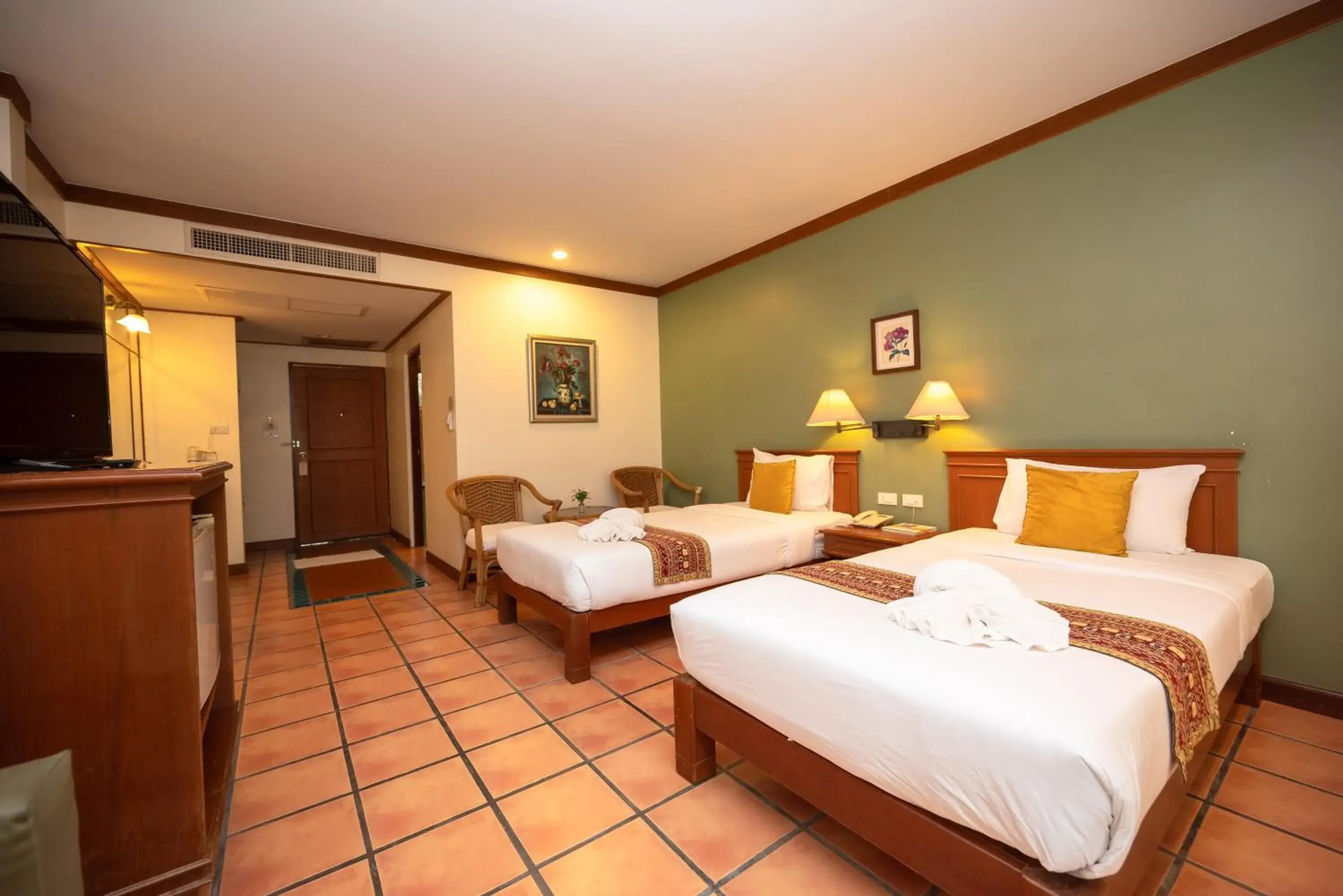 Bed in Comsaed River Kwai Resort Bed in Comsaed River Kwai Resort