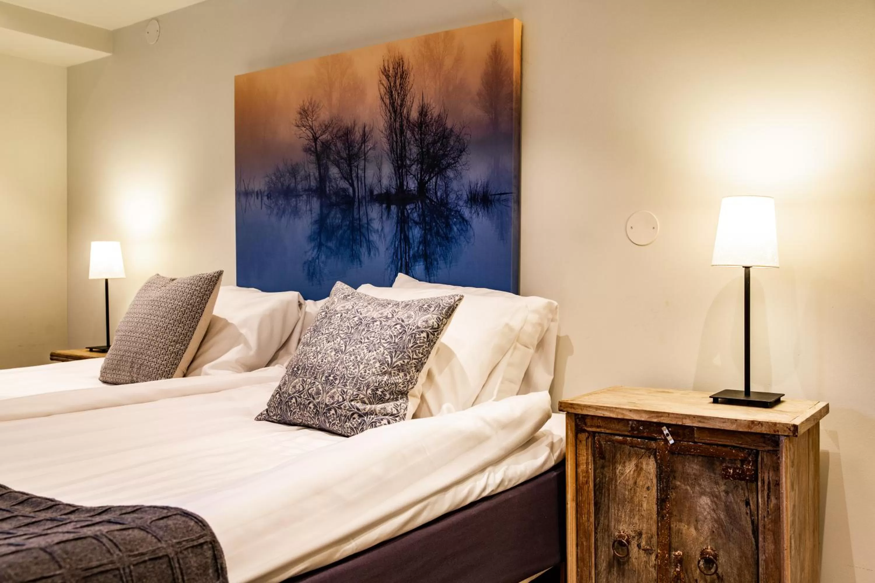 Bed in Hotell Breda Blick