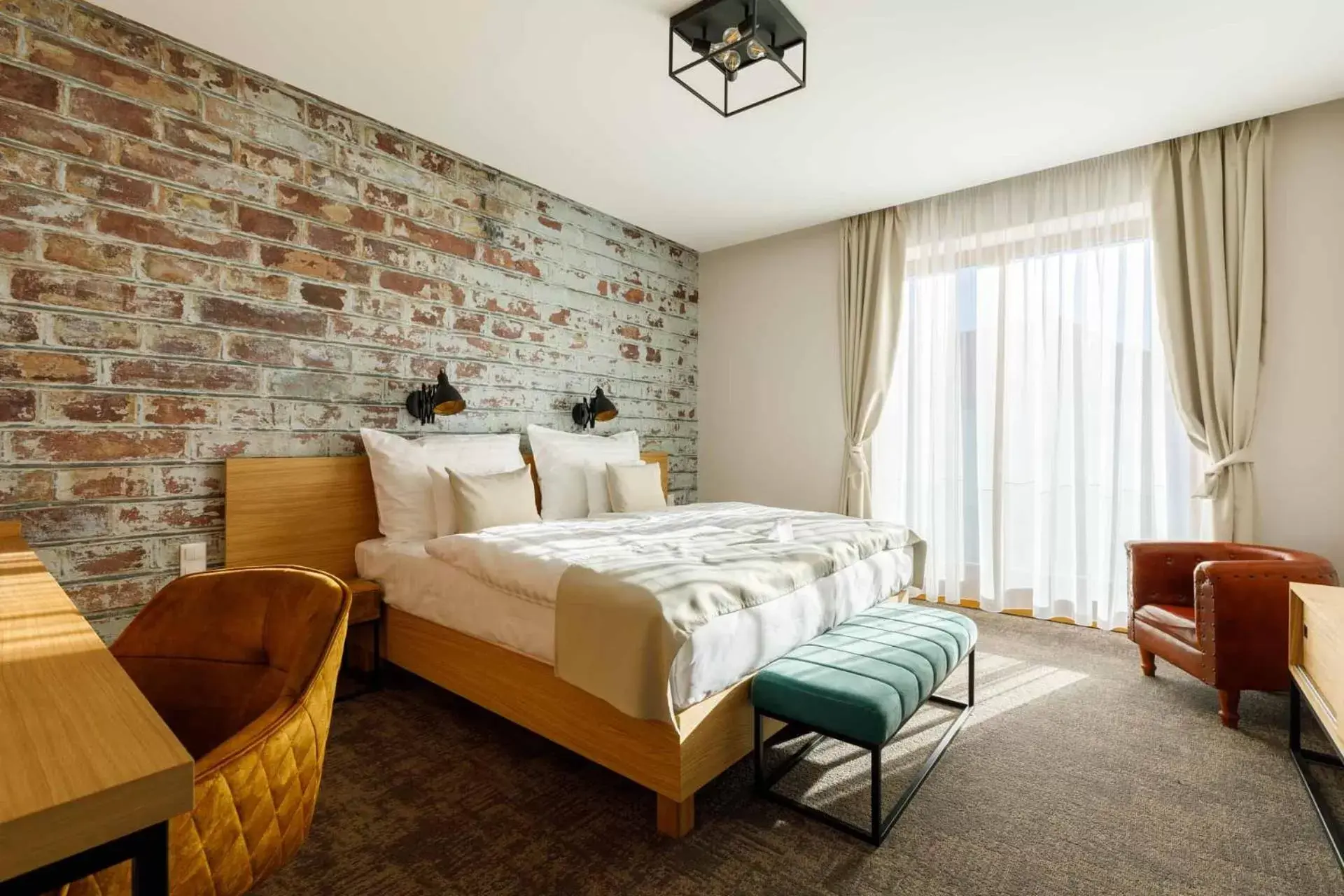 Bedroom, Bed in Hotel Historia Malomkert