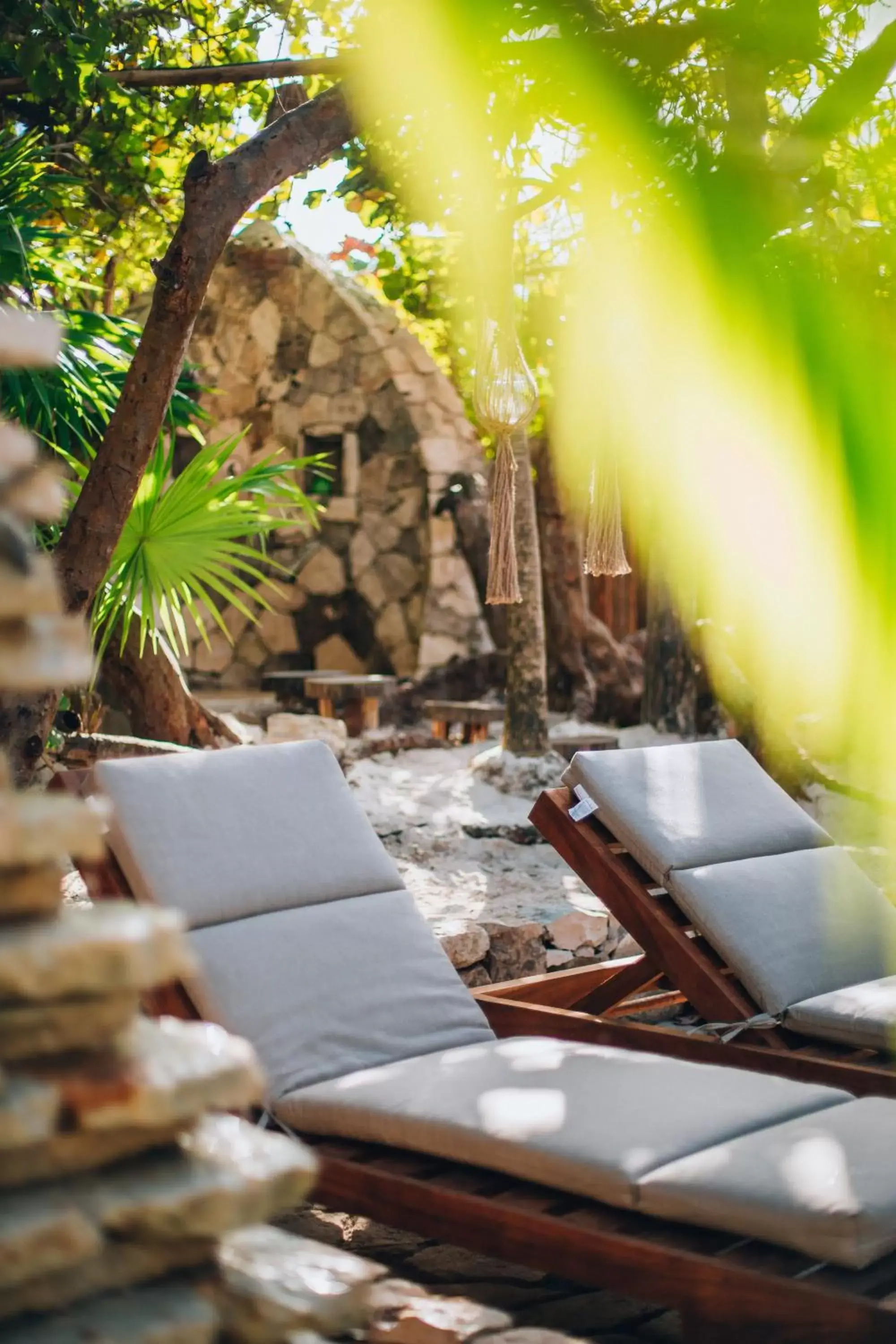 Patio in Ikal Tulum Hotel