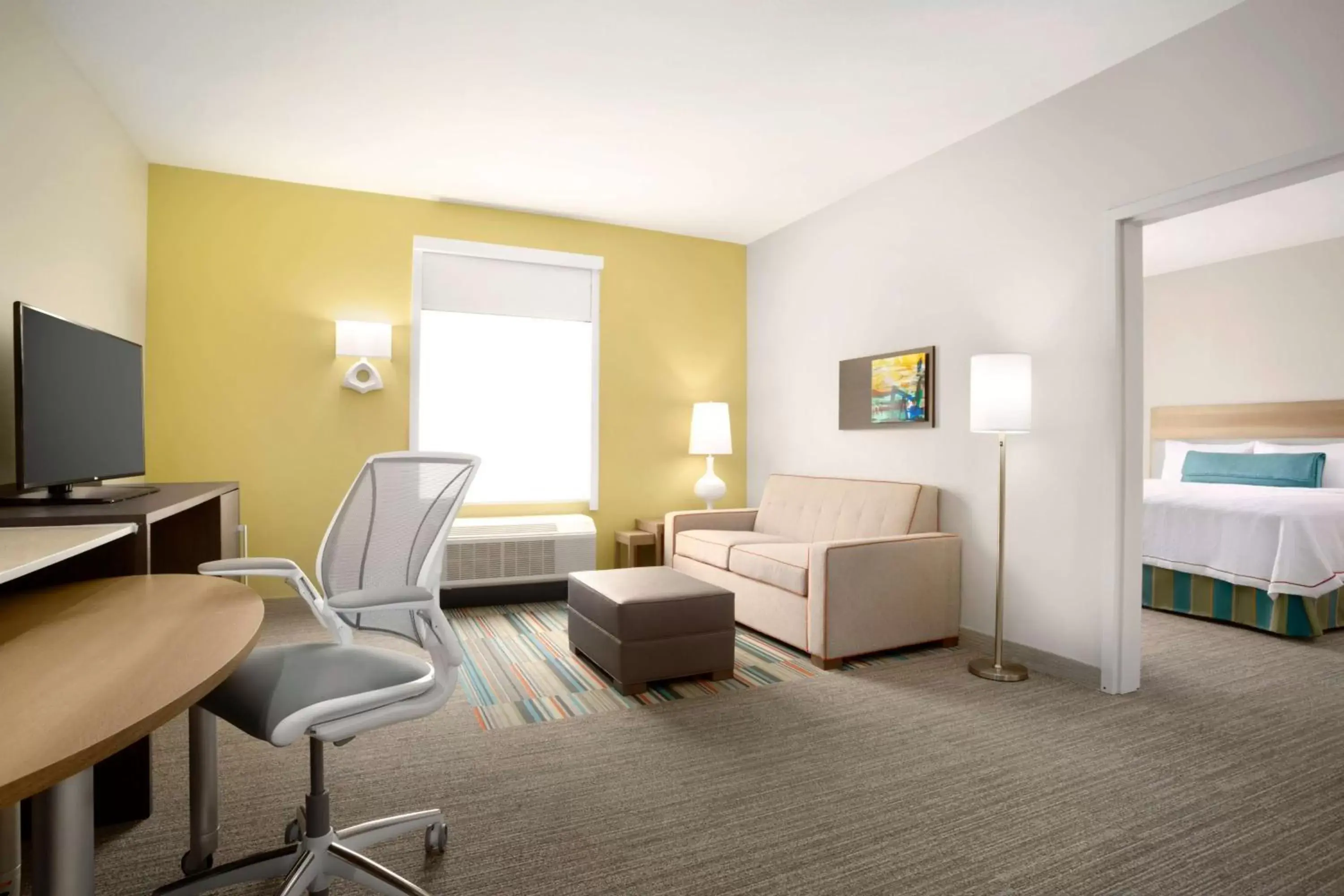 Bedroom, Seating Area in Home2 Suites by Hilton Houston Webster