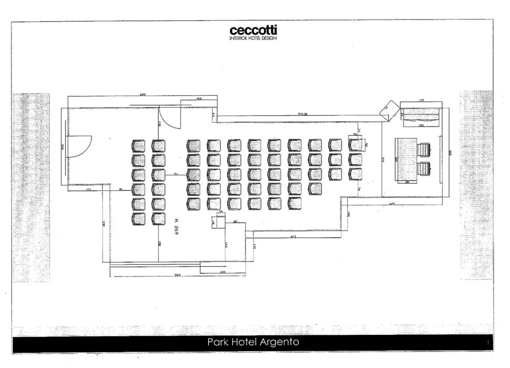 Meeting/conference room, Floor Plan in Park Hotel Argento