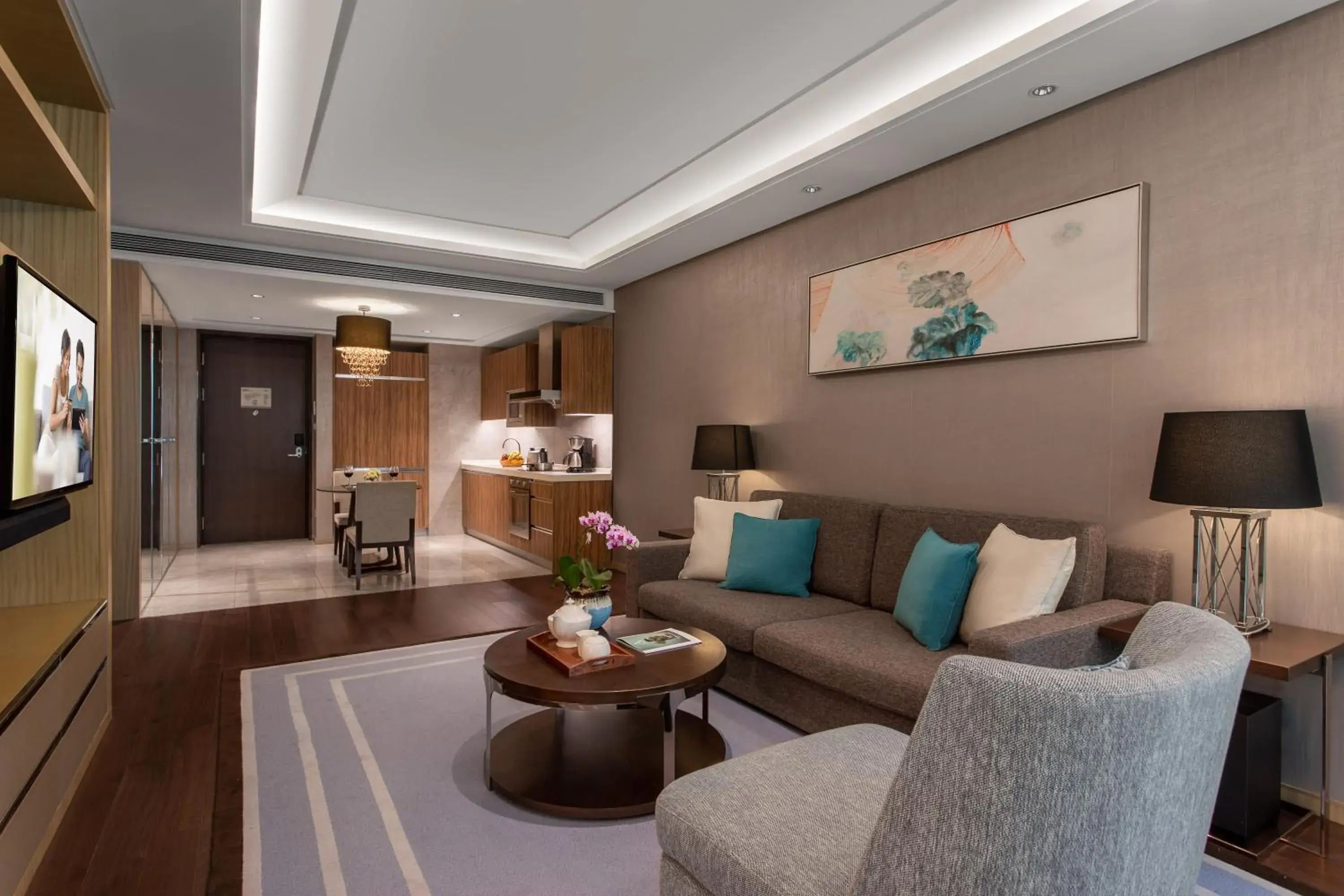 Living room, Seating Area in Ascott Heng Shan Road