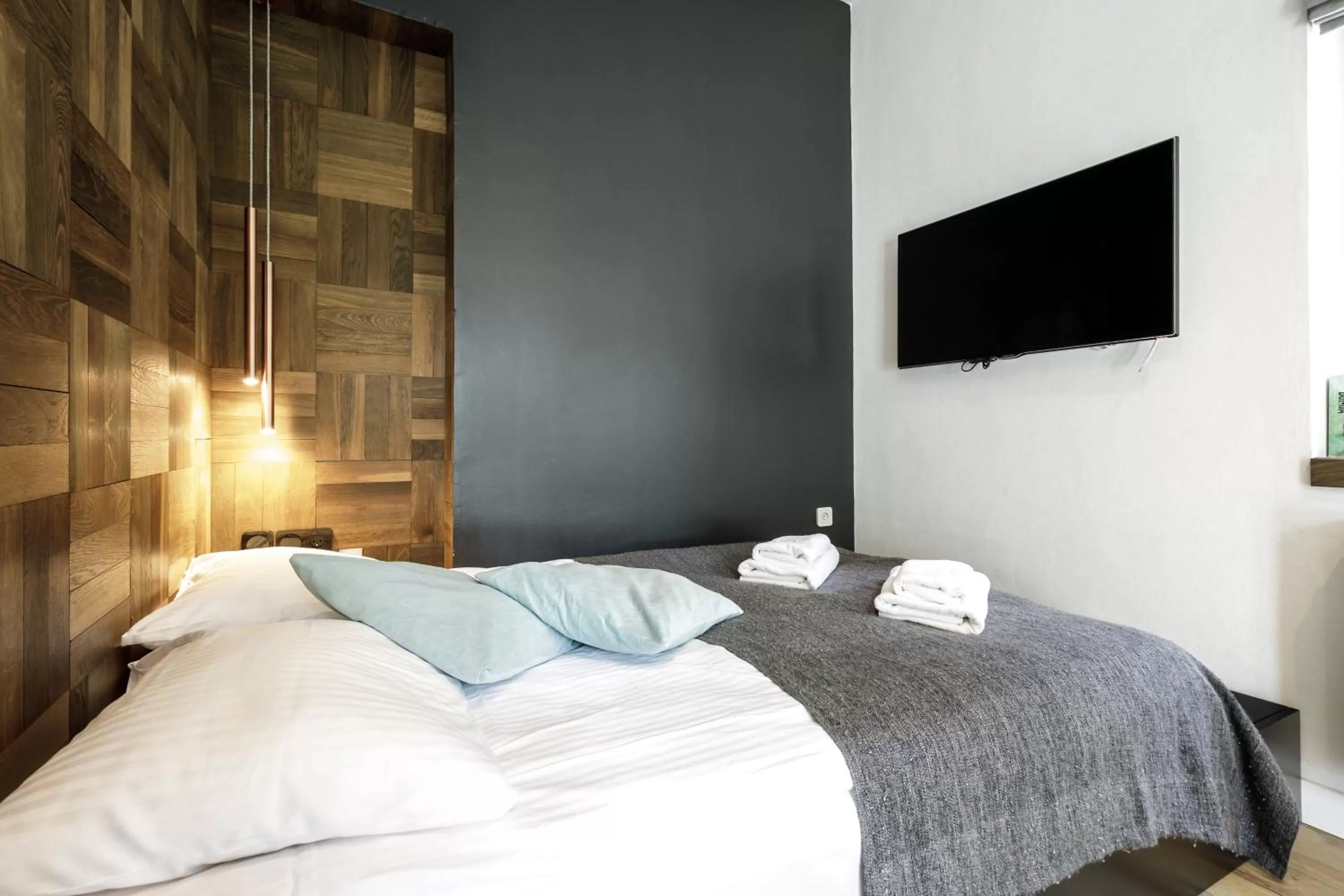 Bed in Jagiellońska Residence