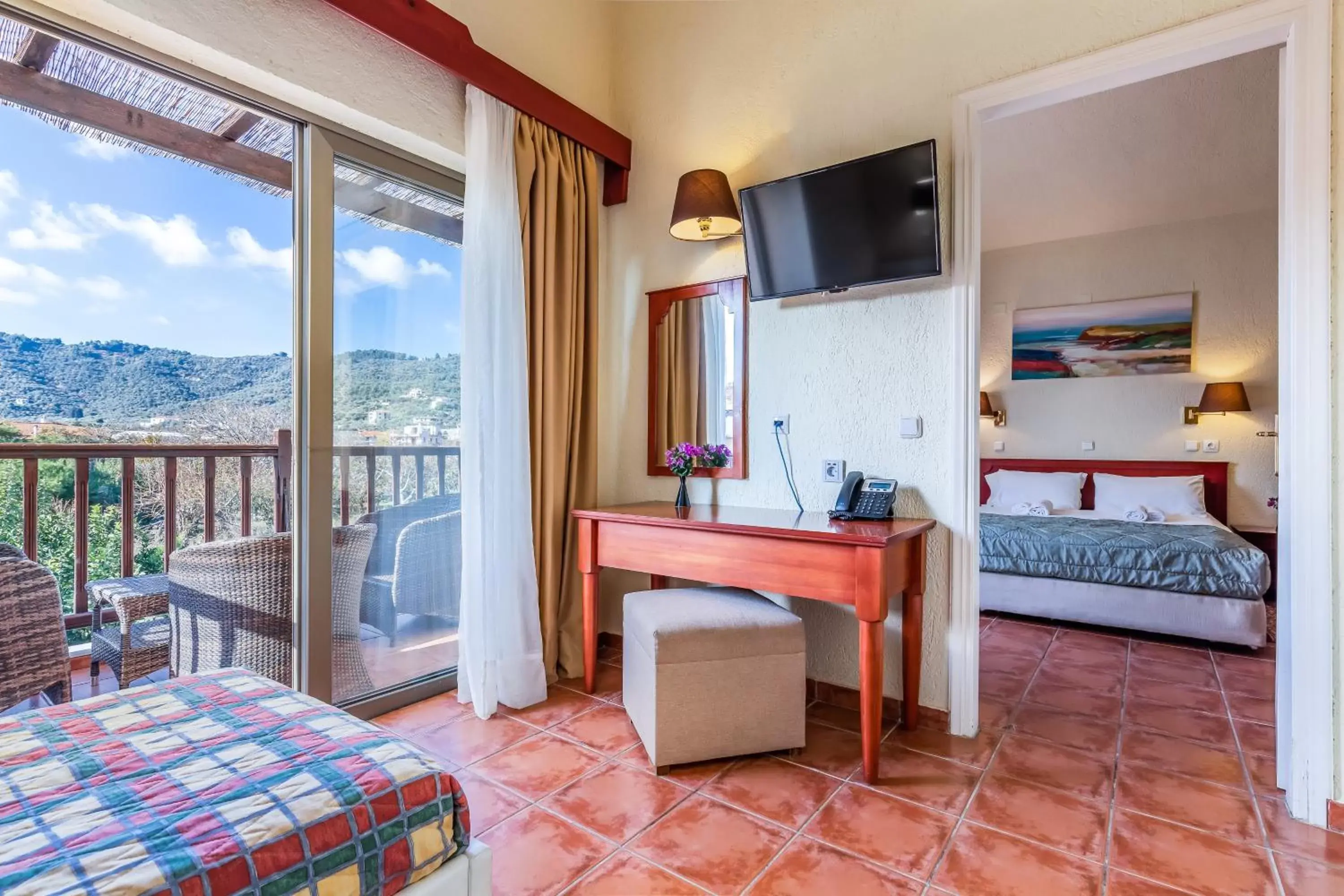 Bedroom in Rigas Hotel Skopelos