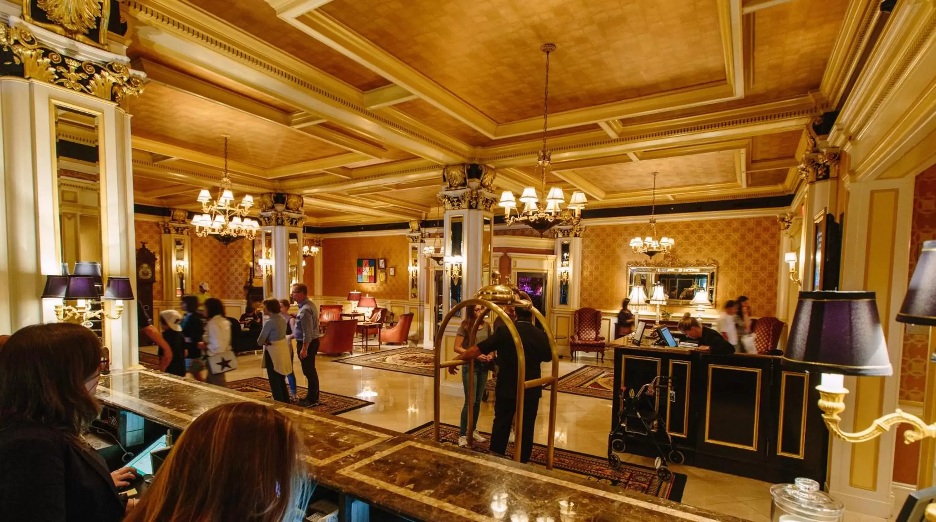 Lobby or reception in The Lenox Lobby or reception in The Lenox