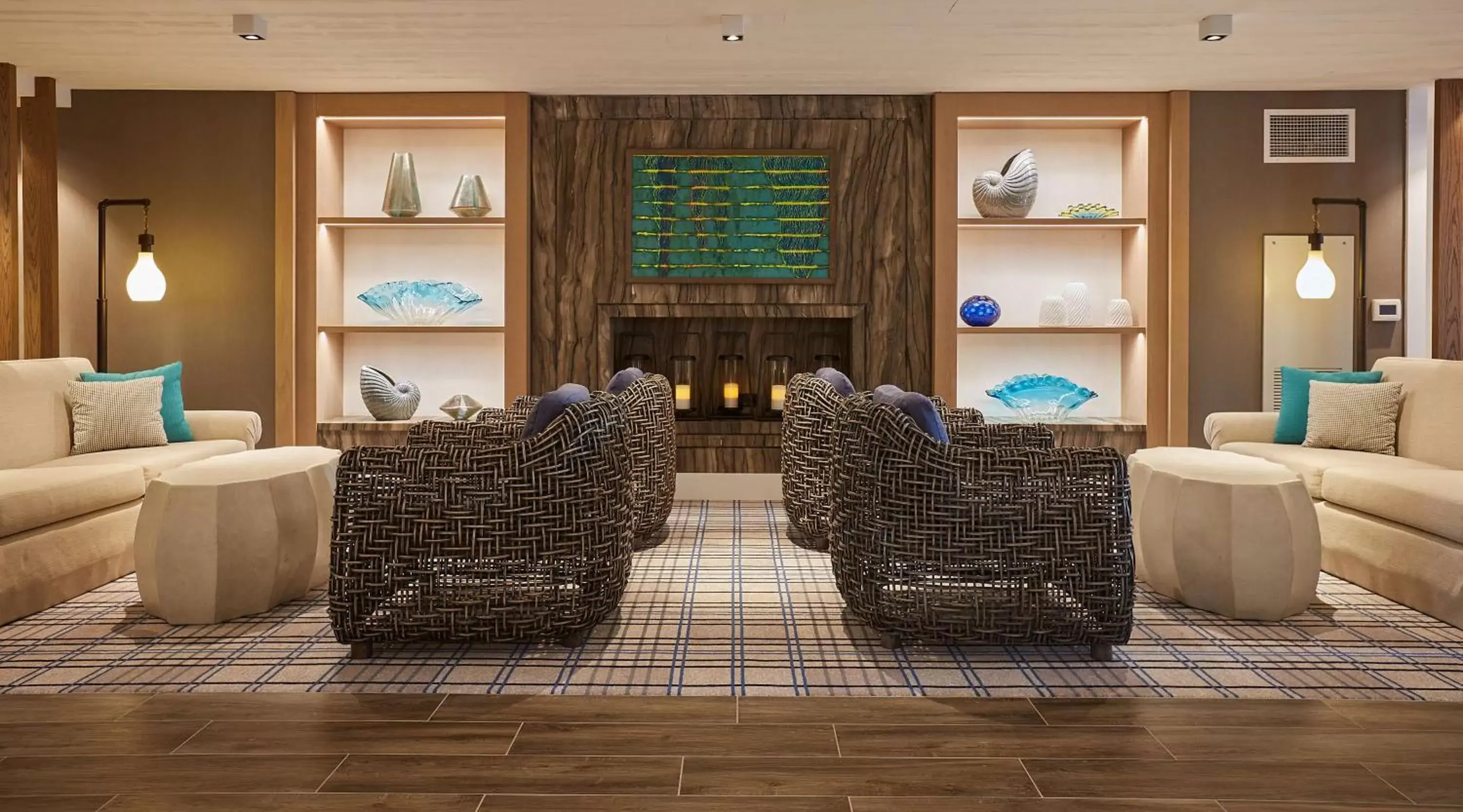 Lobby or reception in The Waterfront Beach Resort, A Hilton Hotel Lobby or reception in The Waterfront Beach Resort, A Hilton Hotel