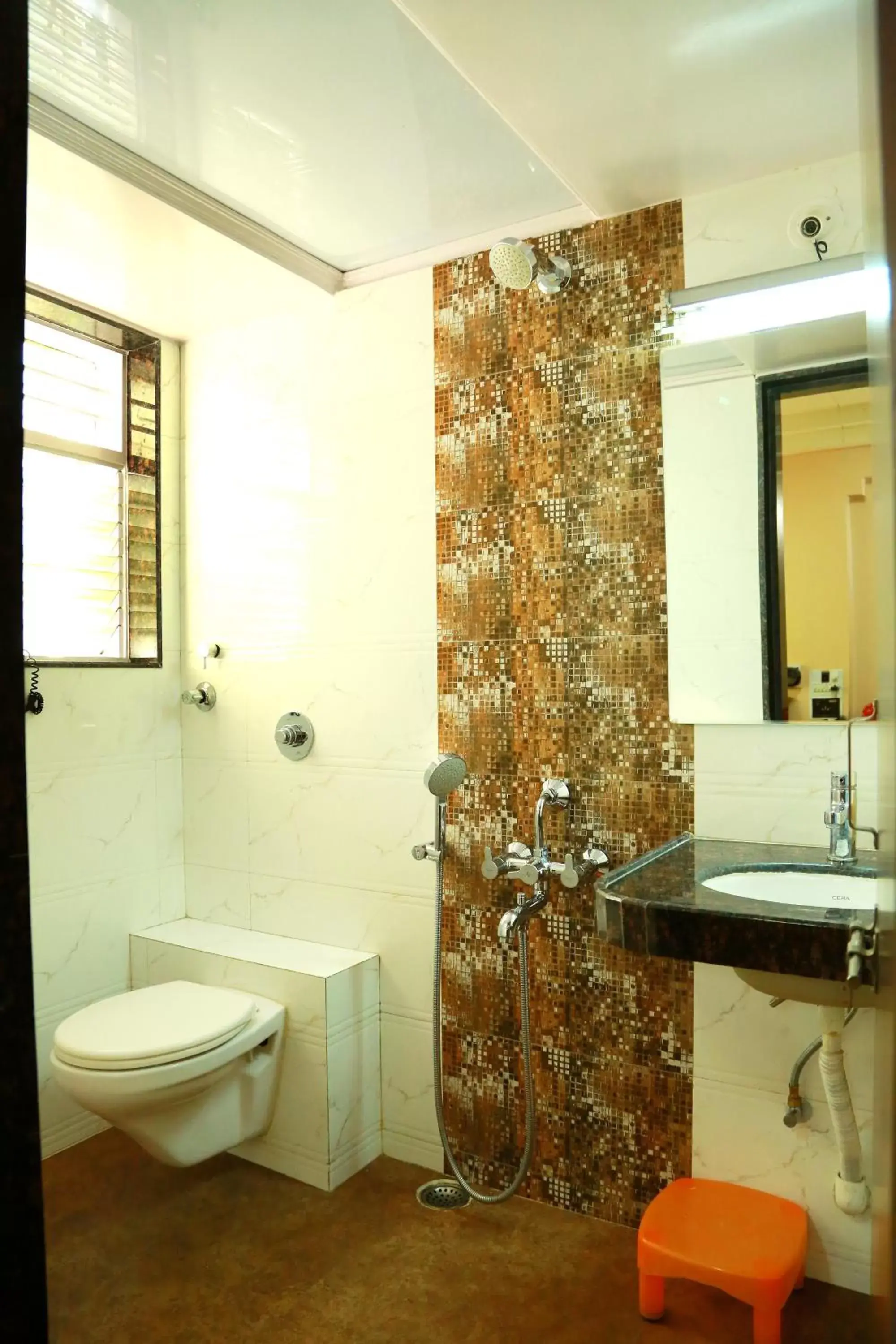 Shower, Bathroom in Hotel Shreyas