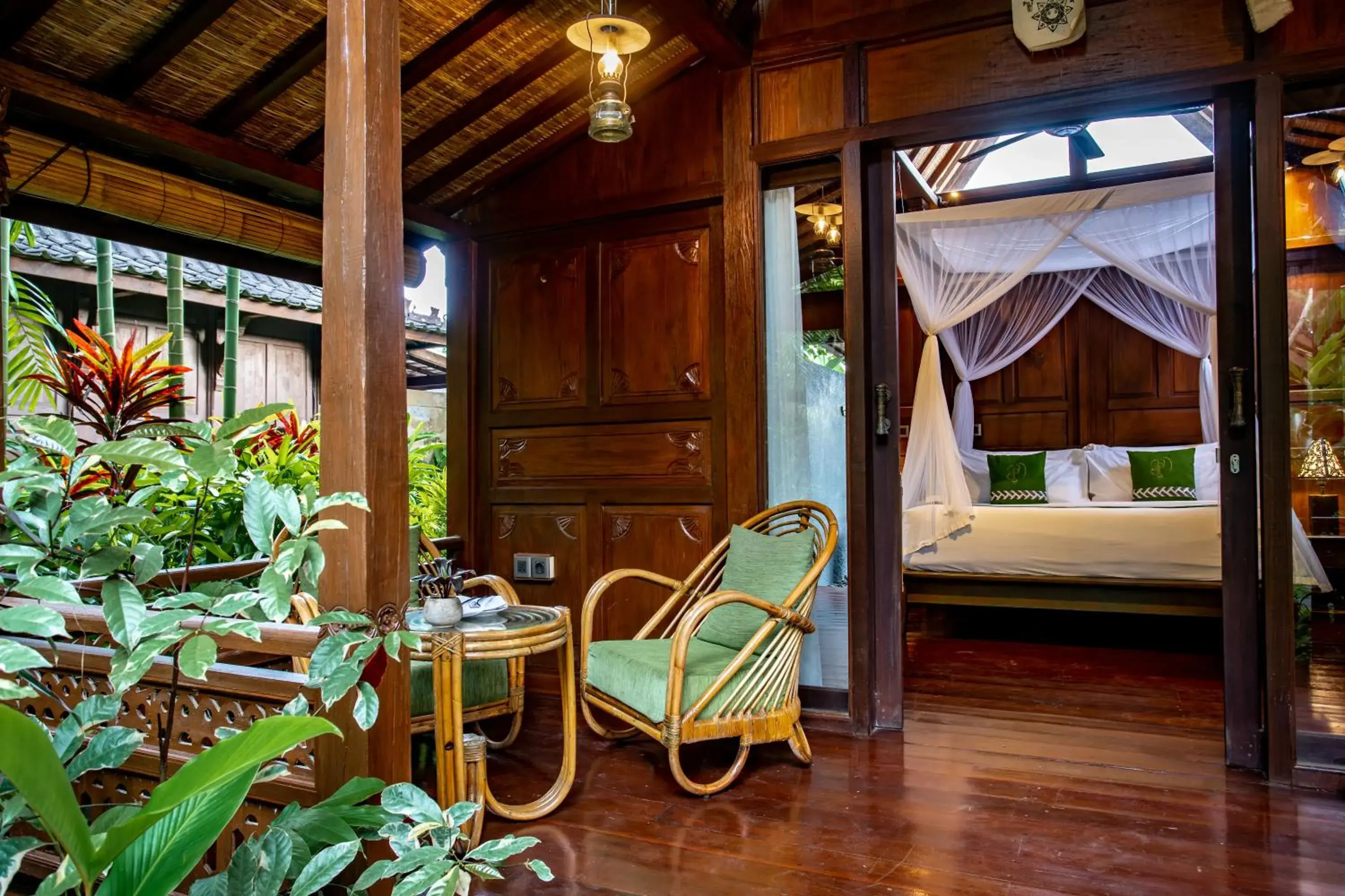 Bed in Arya Villas Ubud