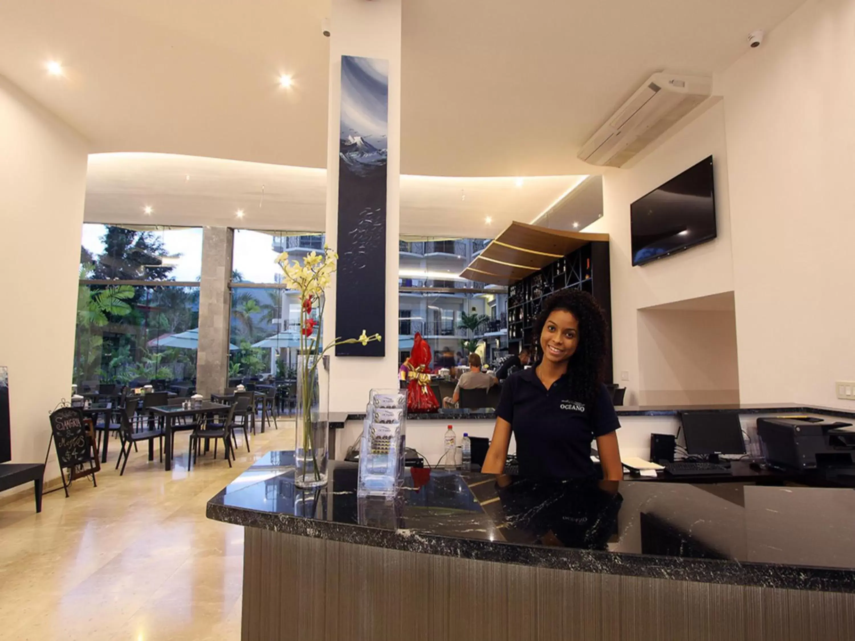 Lobby or reception in Oceano Boutique Hotel & Bistró Lobby or reception in Oceano Boutique Hotel & Bistró