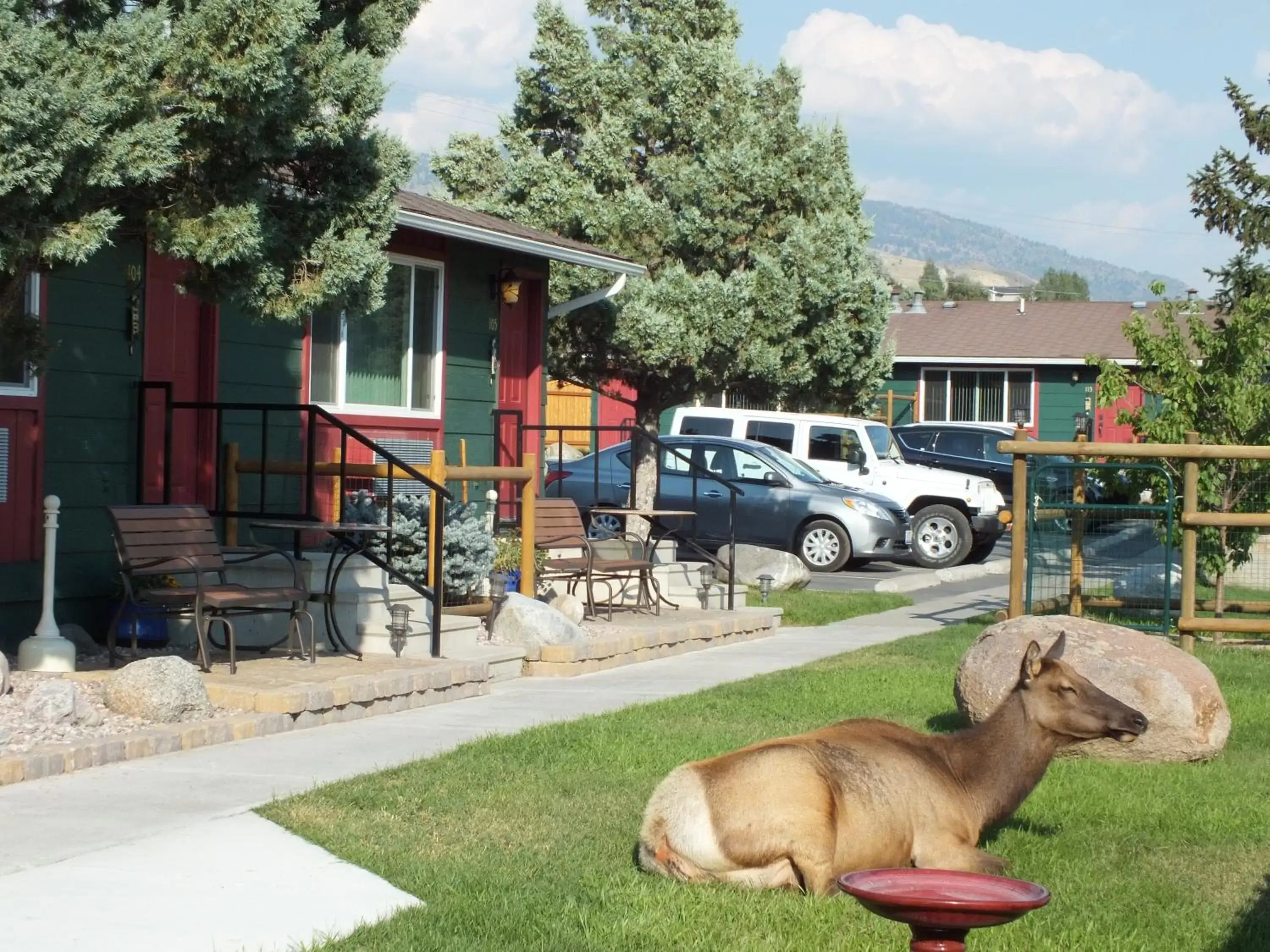 Patio in Yellowstone Gateway Inn