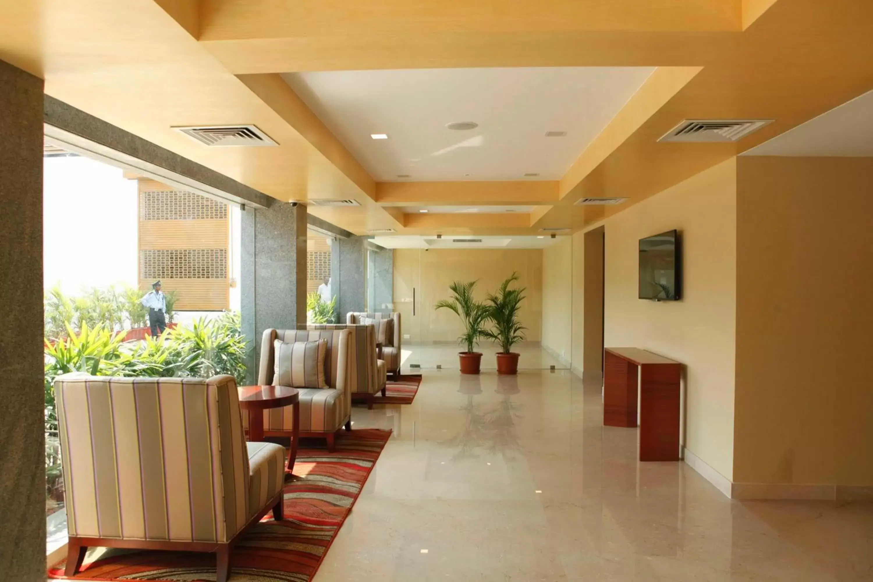 Lobby or reception in Lemon Tree Hotel Shimona Chennai Lobby or reception in Lemon Tree Hotel Shimona Chennai