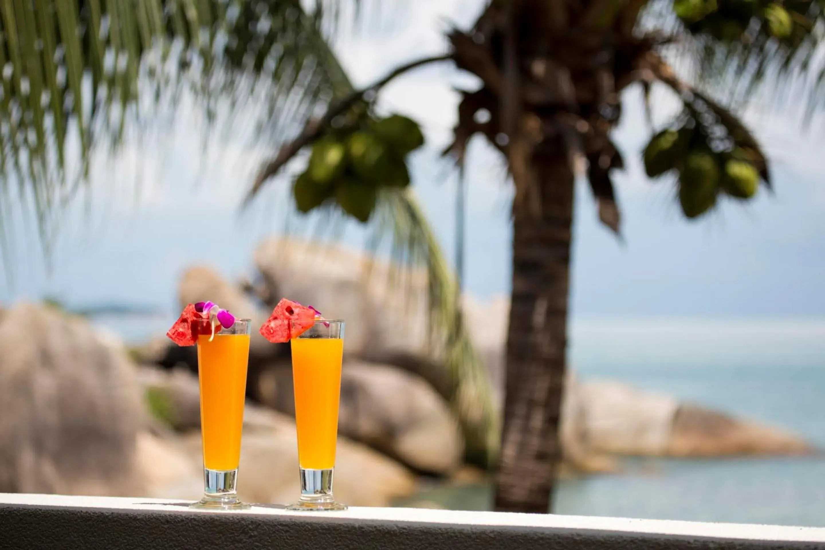 Drinks in Crystal Bay Beach Resort