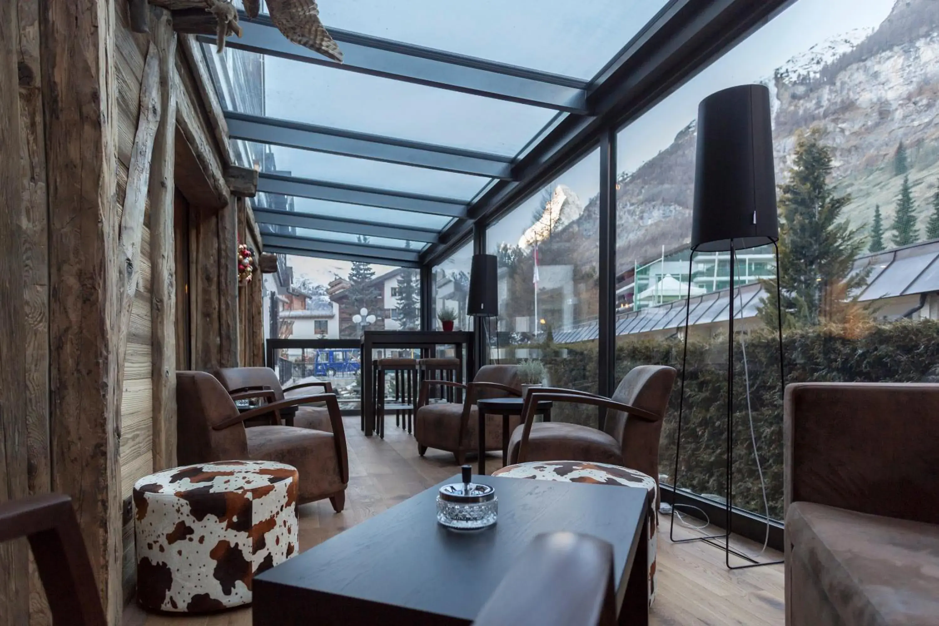 Patio in Zermatt Budget Rooms