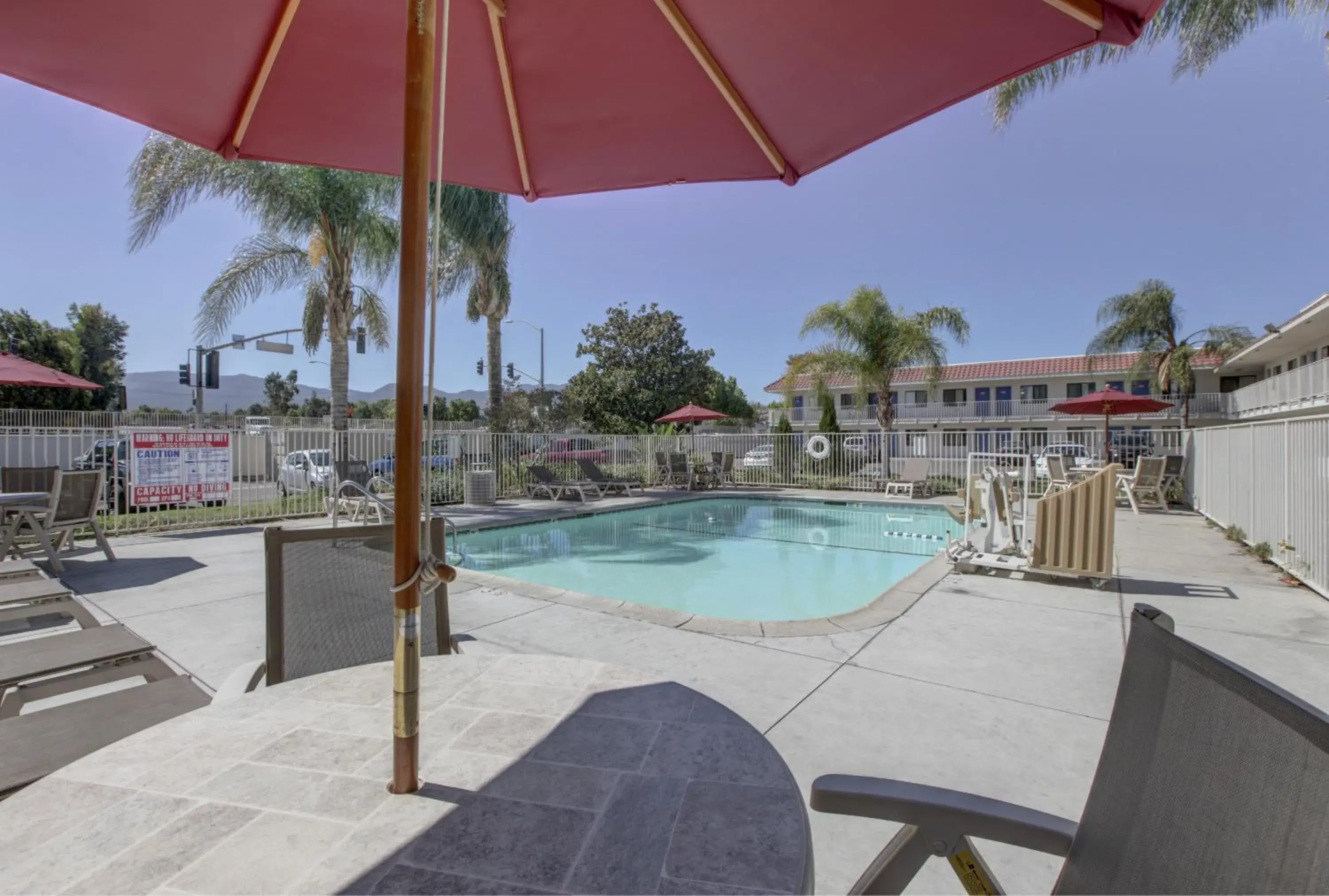 Swimming Pool in Motel 6-Corona, CA