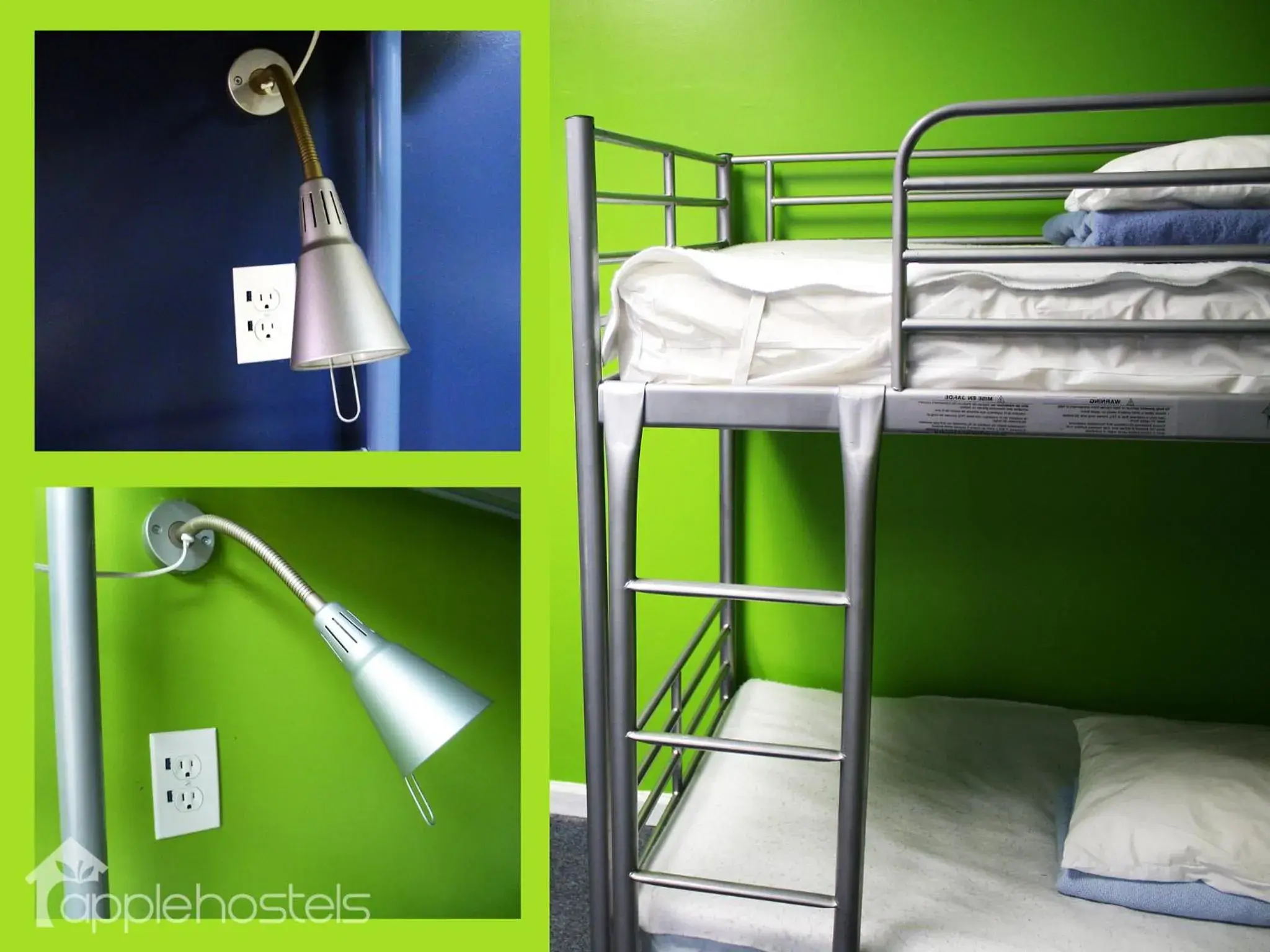 Bed in 10-Bed Male Dormitory Room in Apple Hostels of Philadelphia