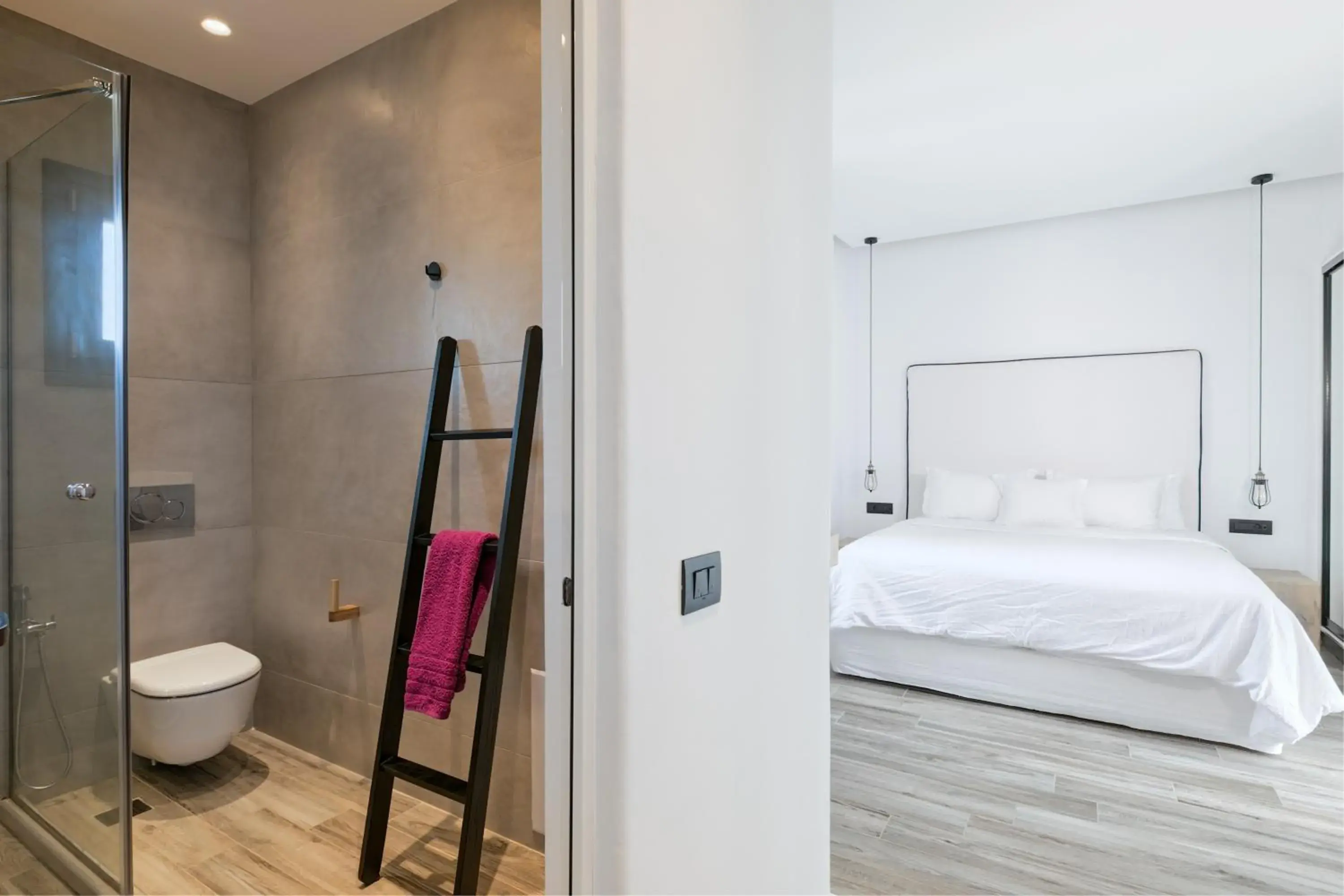 Shower, Bathroom in Portes Suites & Villas Mykonos