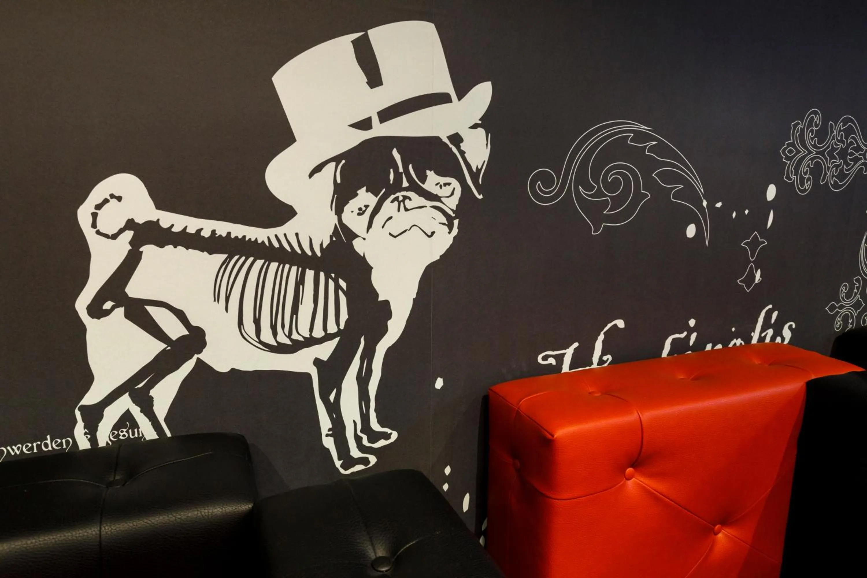 Decorative detail, Seating Area in Jugendherberge Würzburg