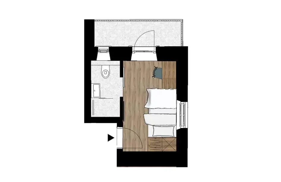 Single Room with Balcony - single occupancy in Villa Flöckner Bed & Breakfast Single Room with Balcony - single occupancy in Villa Flöckner Bed & Breakfast