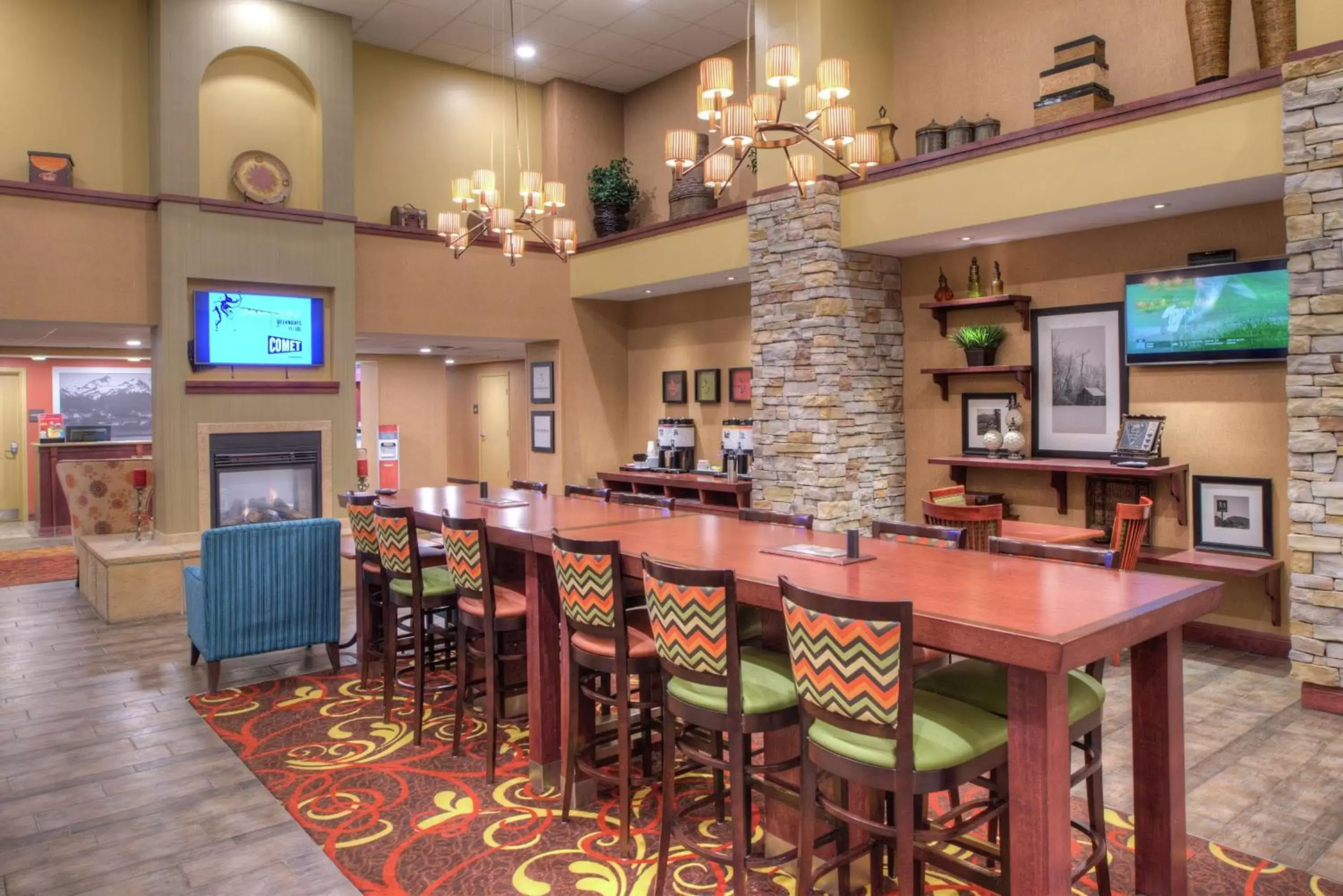 Lobby or reception, Restaurant/Places to Eat in Hampton Inn & Suites Rifle