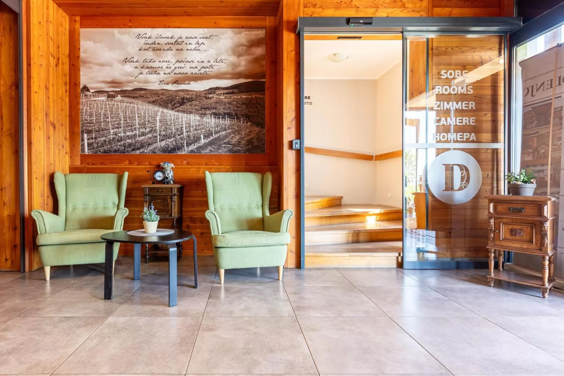 Seating area in Hotel Dolenjc