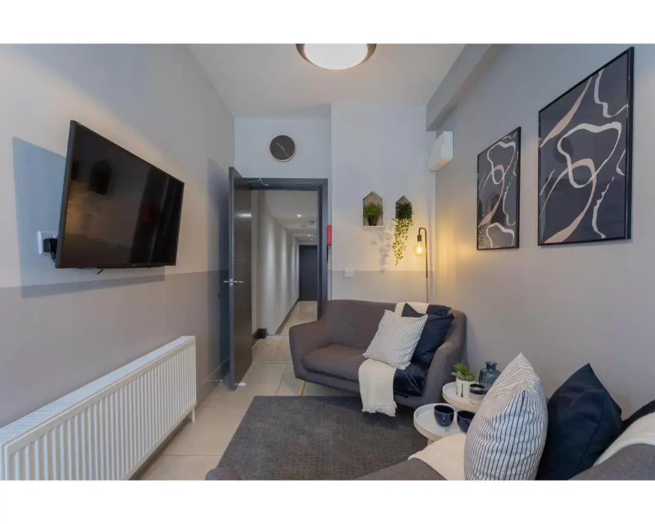 Living room, Seating Area in Central Belfast Apartments Camden Street