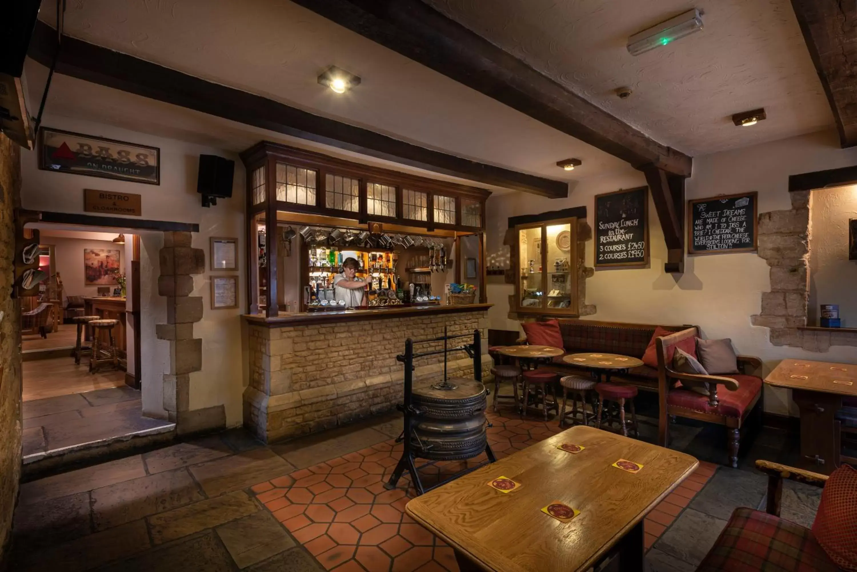 Lounge or bar in The Bell Inn, Stilton, Cambridgeshire